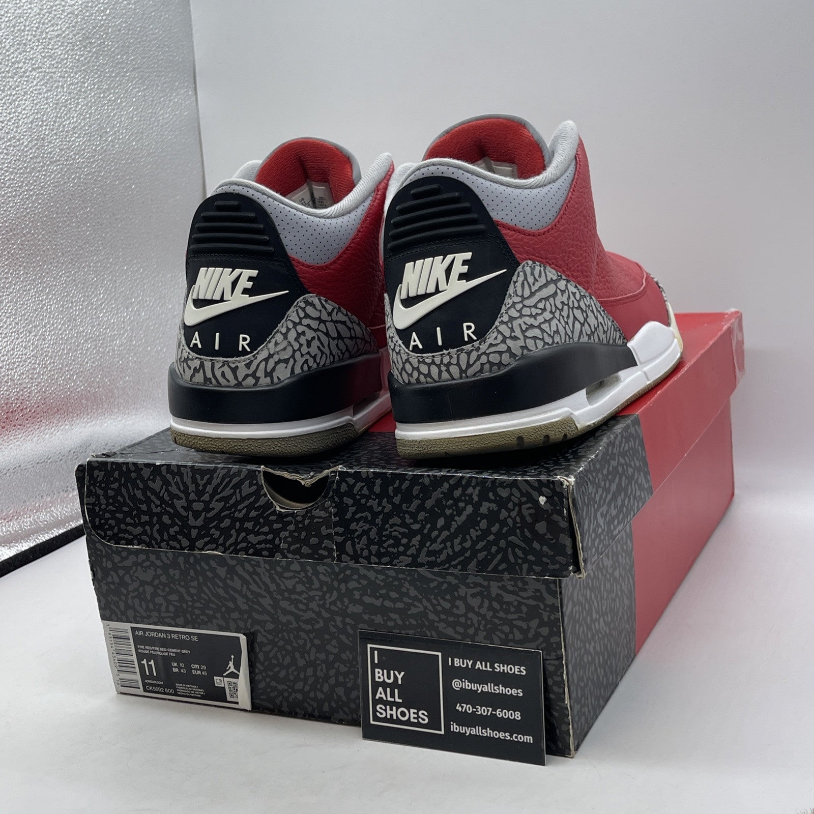 Size 11 - Jordan 3 Retro SE Mid Unite Red Grey Suede Leather (CK5692-600)