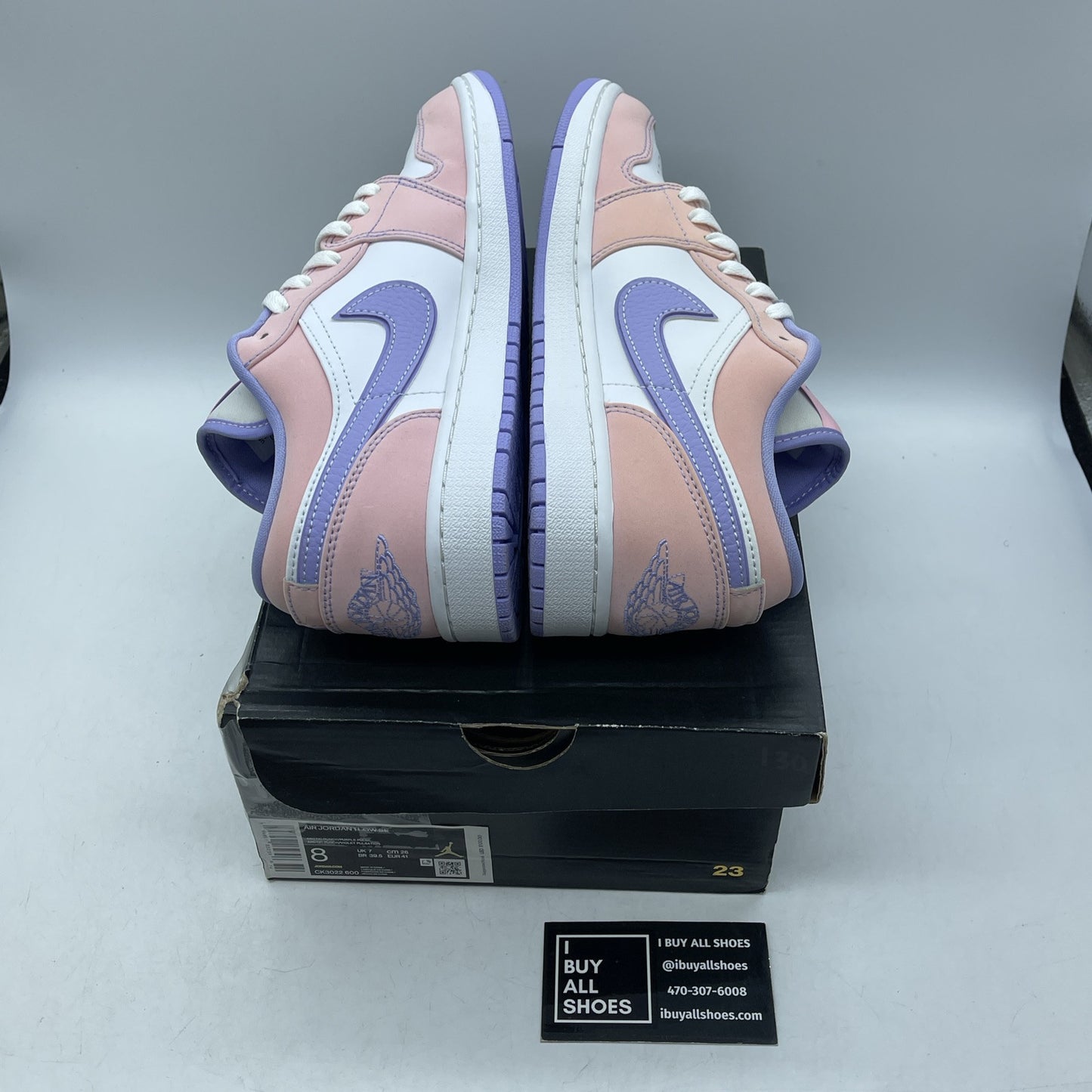 Size 8 - Air Jordan 1 SE Low Arctic Punch Suede Leather (CK3022-600)