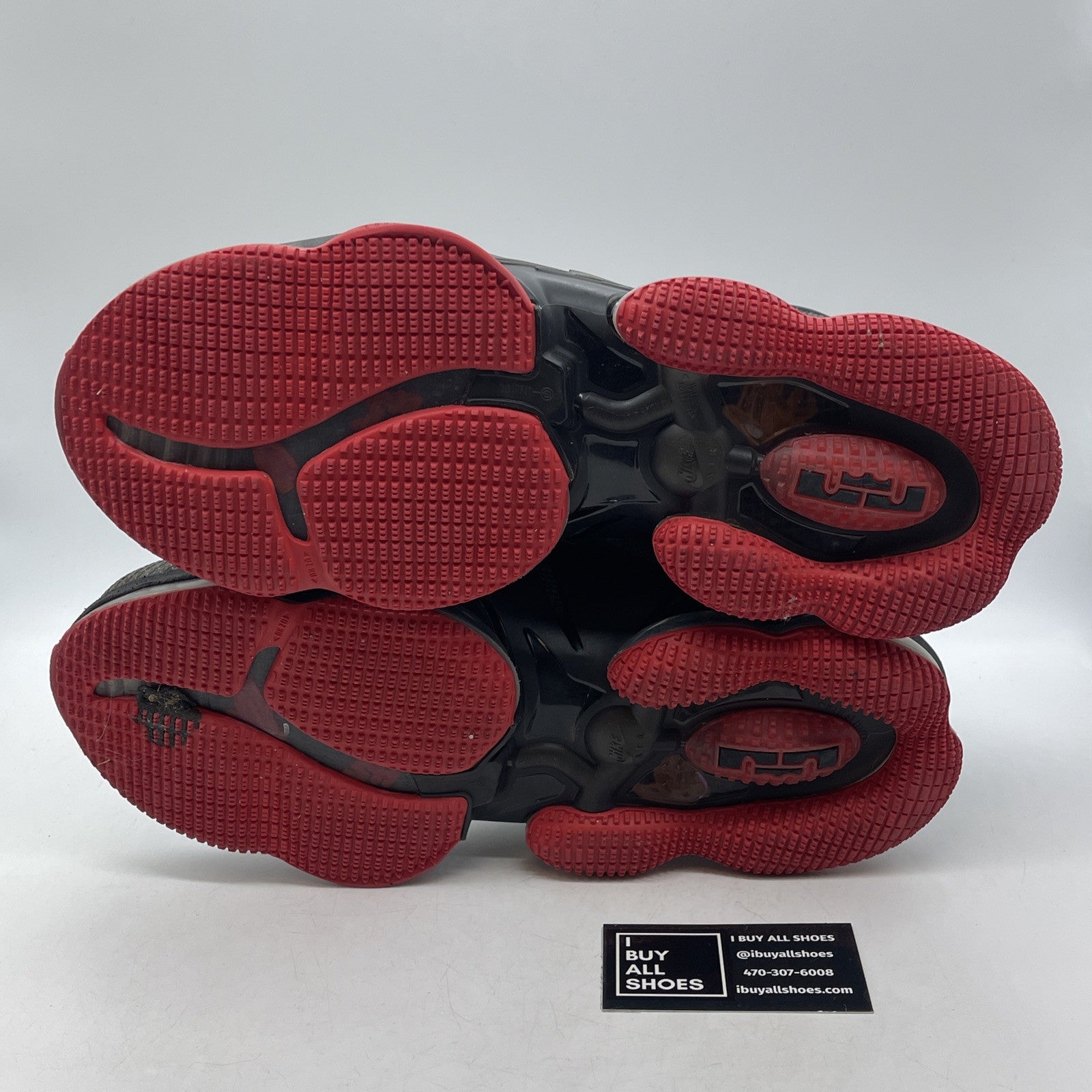 Size 12.5 - Nike LeBron 19 Bred Black Suede Leather (CZ0203-001)