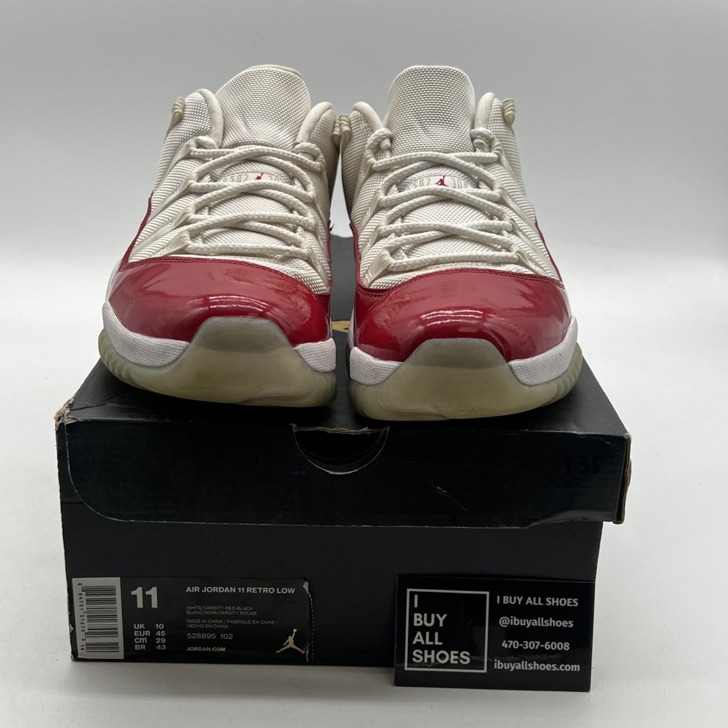 Size 11 - Air Jordan 11 Retro 2016 Low Cherry (528895-102)