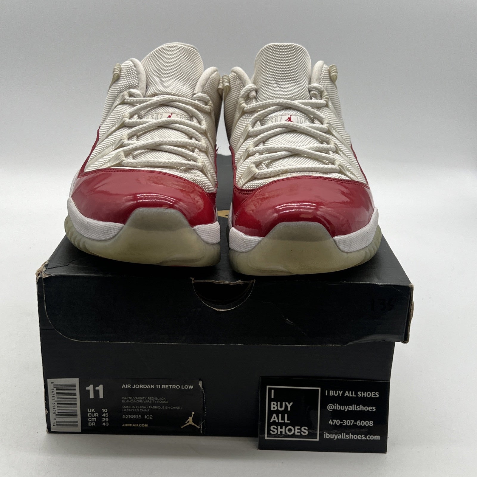 Size 11 - Air Jordan 11 Retro 2016 Low Cherry (528895-102)