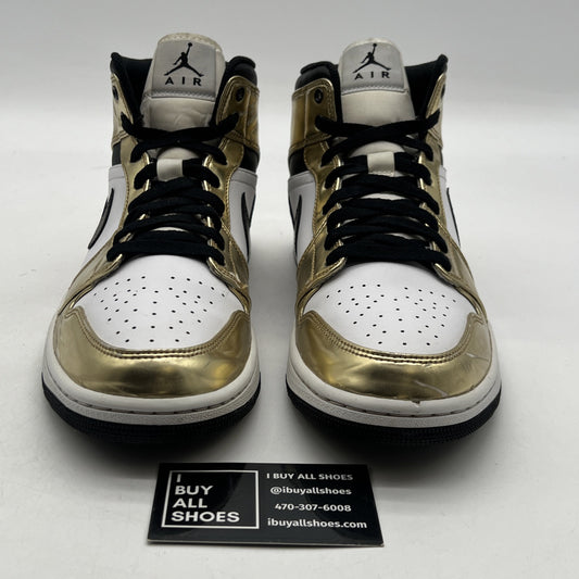 Size 10 - Air Jordan 1 Mid SE Metallic Gold 2020 (DC1419-700)