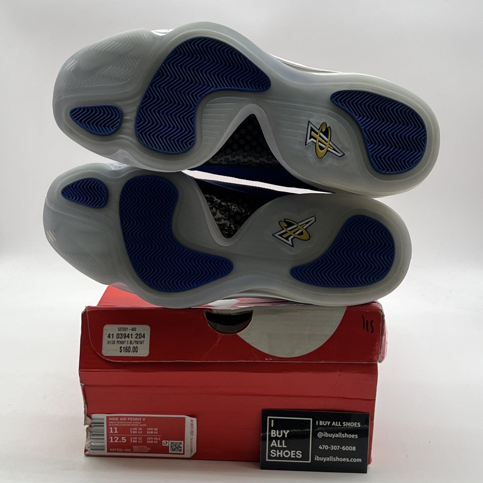 Size 11 - Nike Air Penny 5 Blue Chips (537331-402)