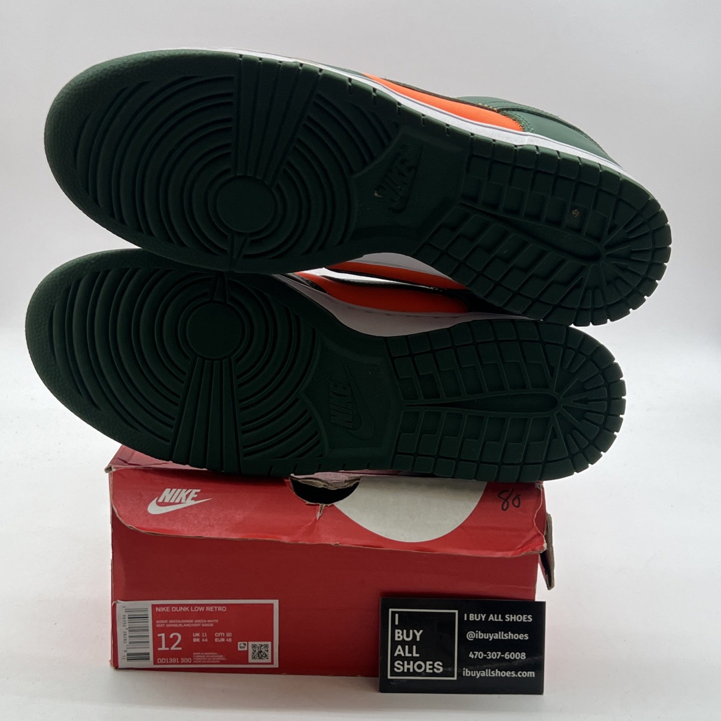 Size 12 - Nike Dunk Low Miami Hurricanes (DD1391-300)