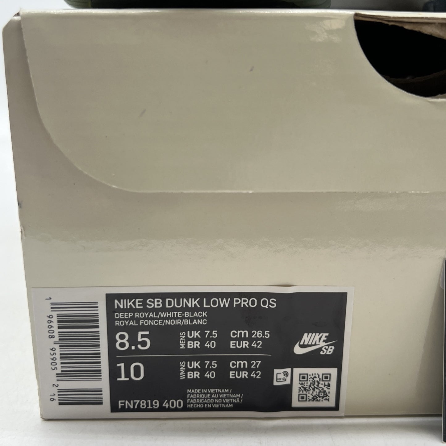Size 8.5 - Nike SB Dunk Low x Born x Raised One Block At A Time (FN7819-400)