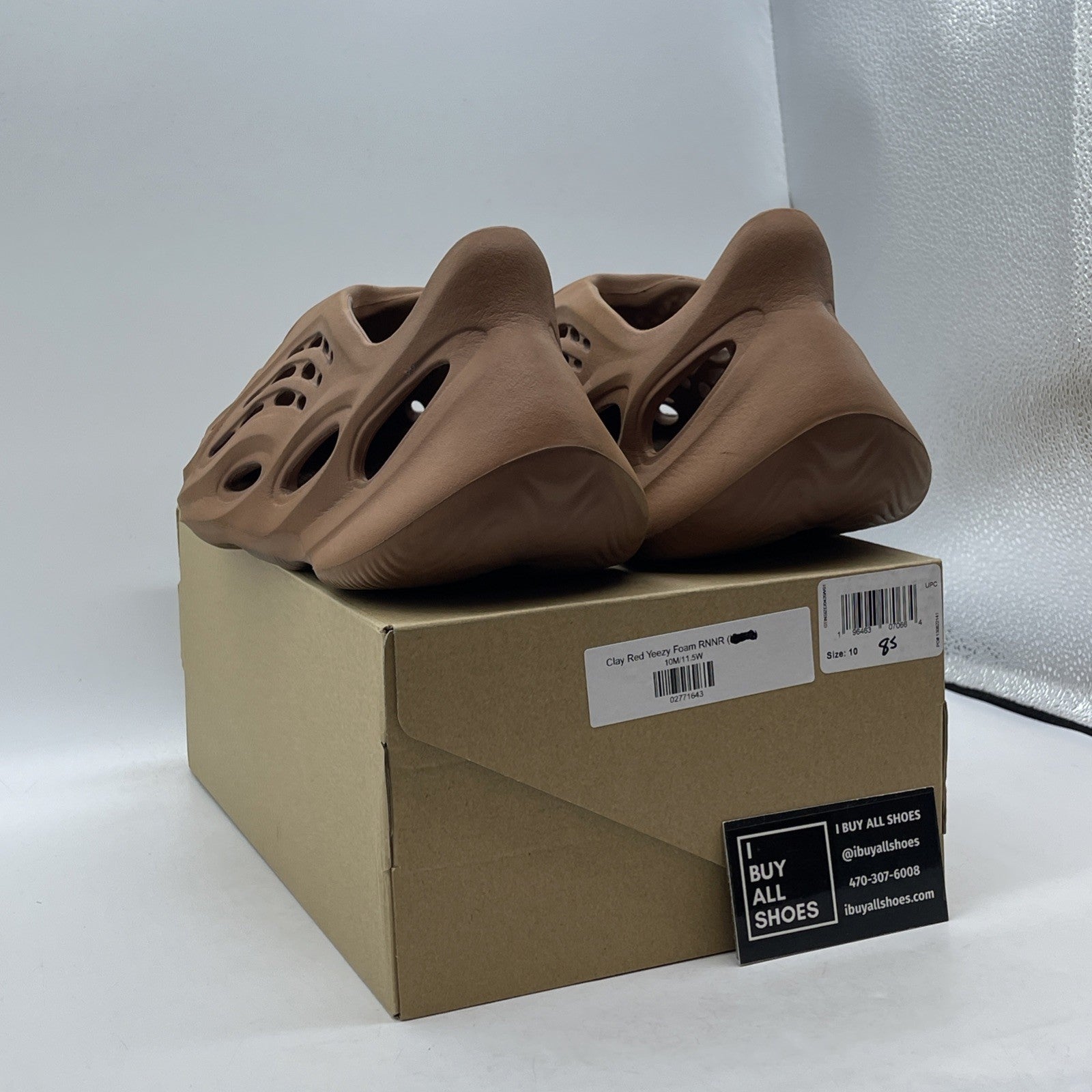 Size 10 - adidas Yeezy Foam Runner Clay Red YZY FOAM RNR Rubber (HP5335)