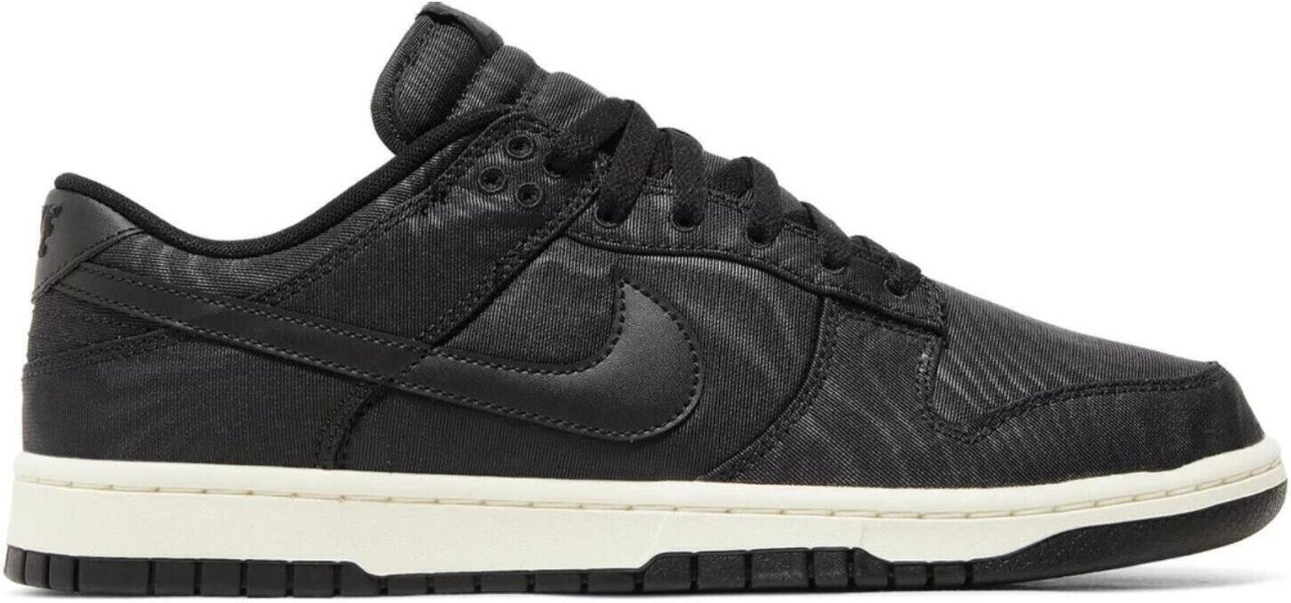 Size 11.5 - Nike Dunk Low Black Canvas Suede Leather (DV7211-001)