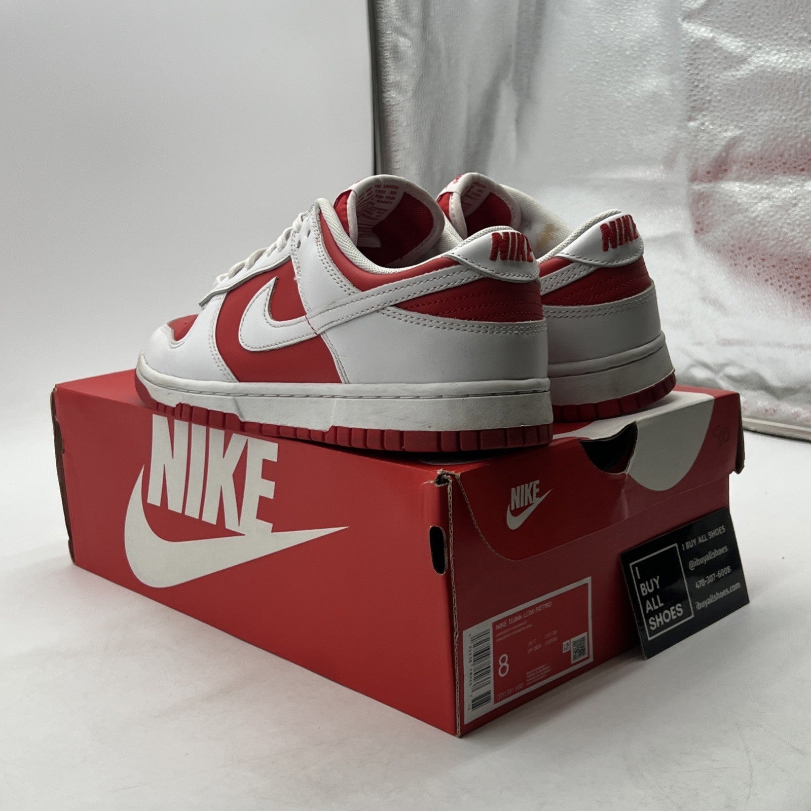 Size 8 - Nike Dunk Low Championship Red (DD1391-600)