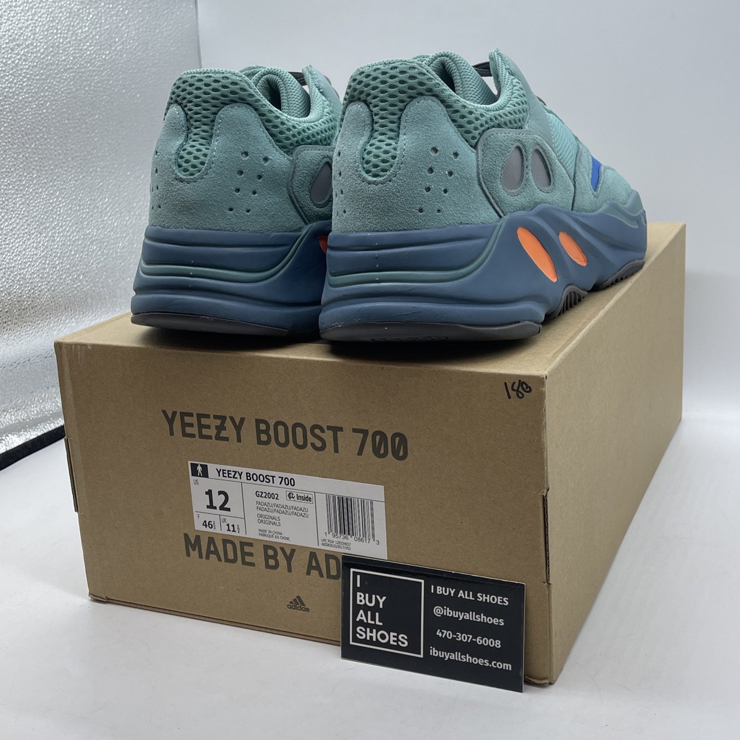 Size 12 - adidas Yeezy Boost 700 Faded Azure Blue Suede Leather (GZ2002)