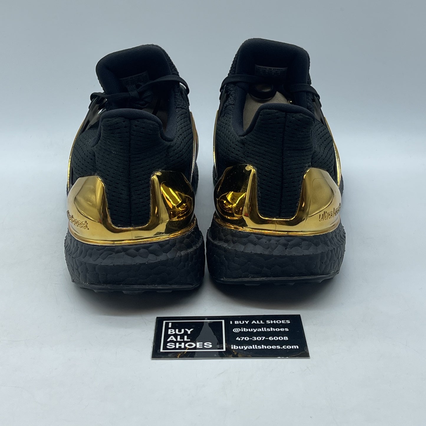 Size 10.5 - adidas UltraBoost Metallic Gold Black Suede (EG8102)