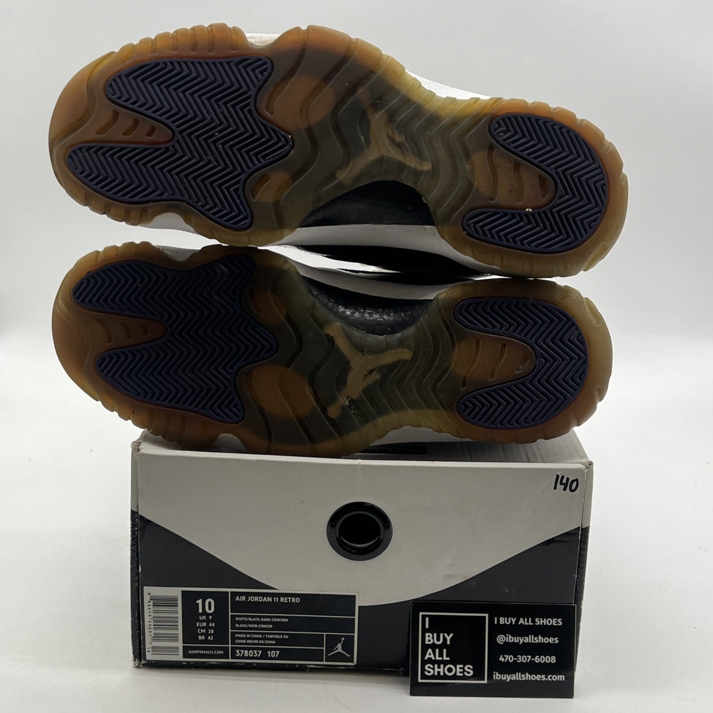 Size 10 - Air Jordan 11 Retro Concord 2011 (378037-107)