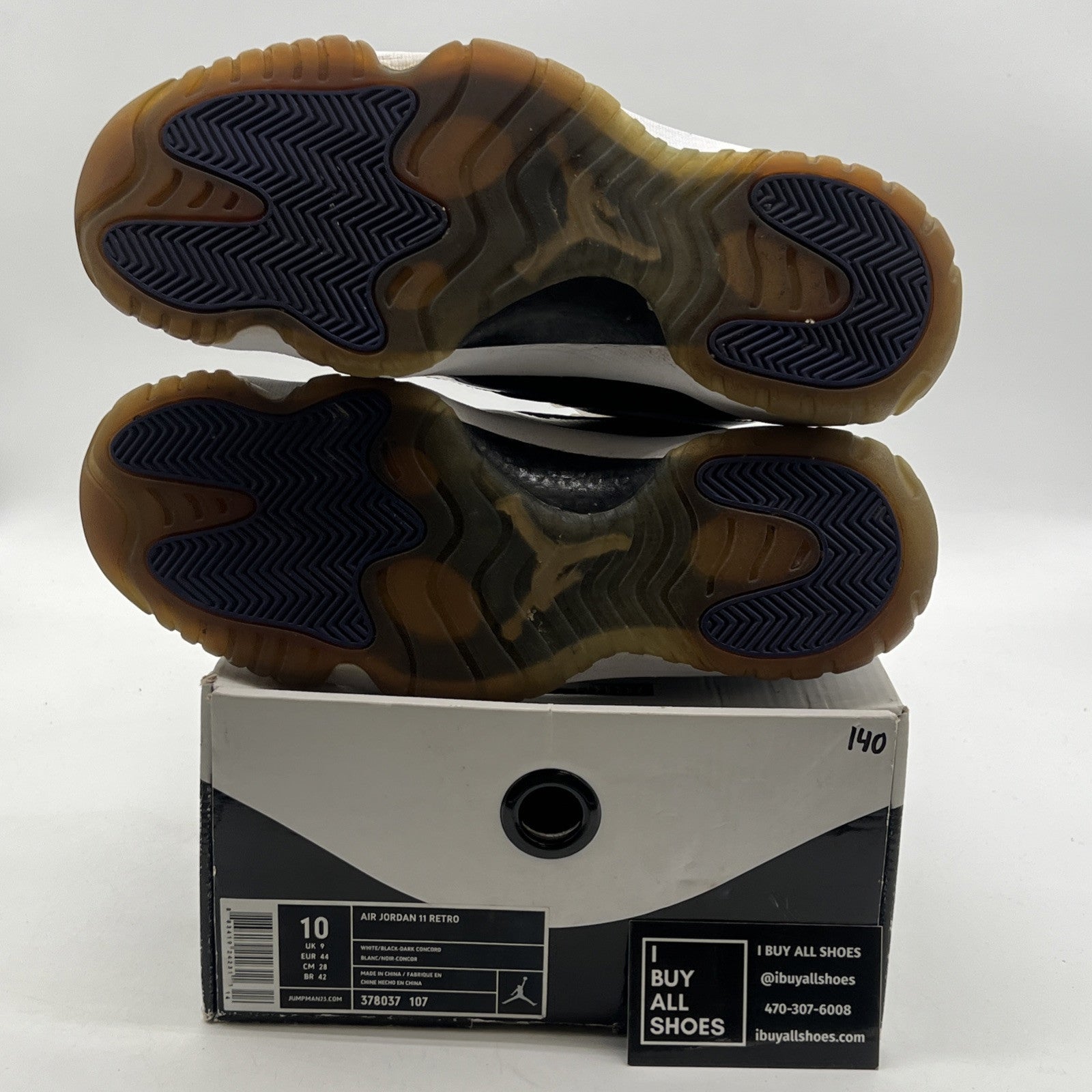Size 10 - Air Jordan 11 Retro Concord 2011 (378037-107)