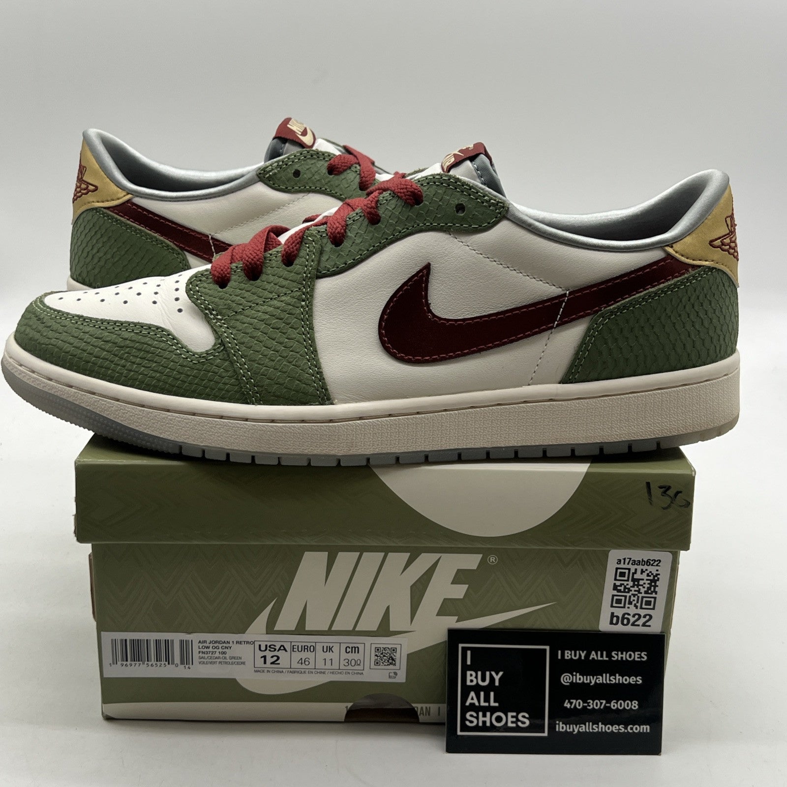 Size 12 - Air Jordan 1 Retro OG Low Year of the Dragon (FN3727-100)