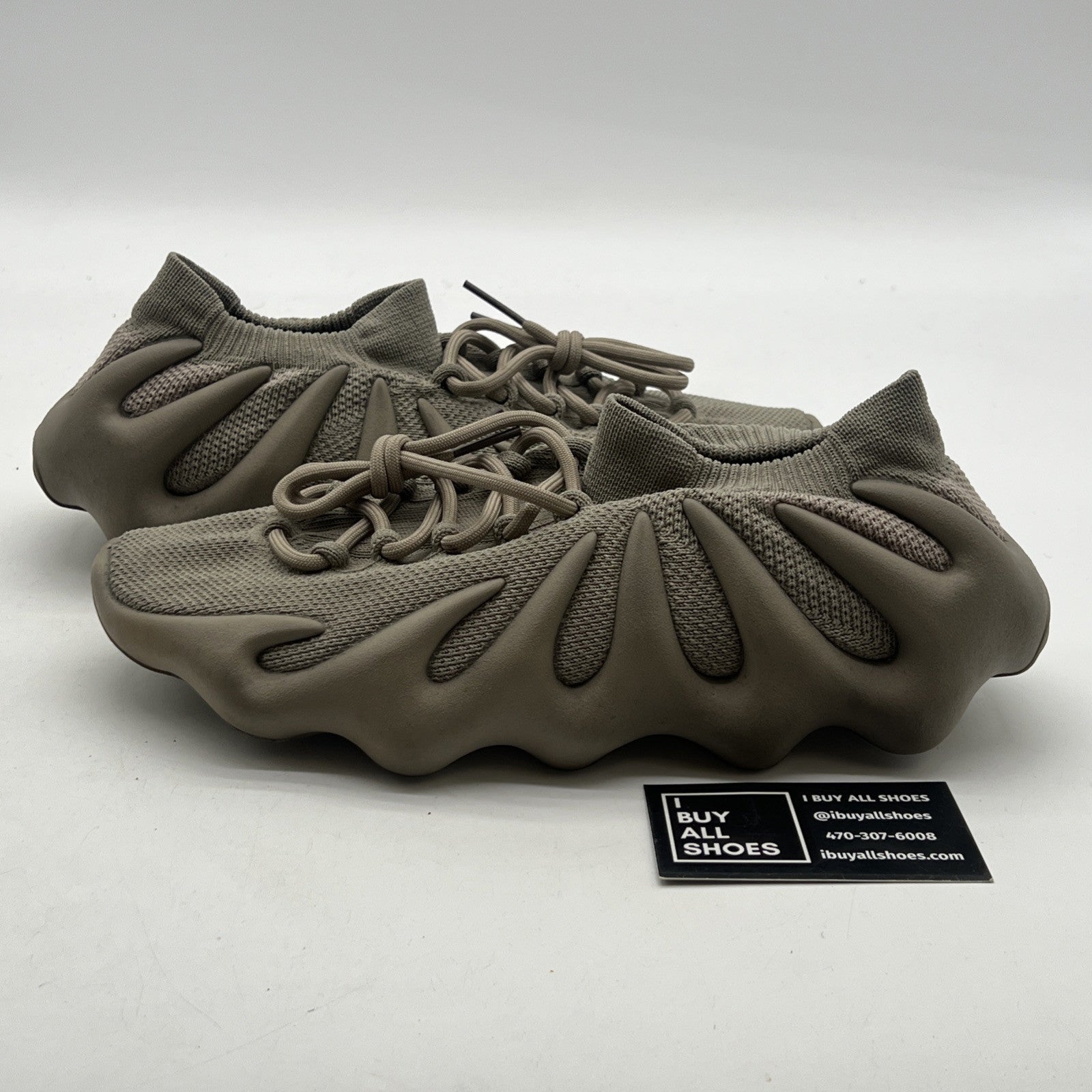 Size 10 - Adidas Yeezy 450 Stone Flax Brown Suede Rubber (ID1623)