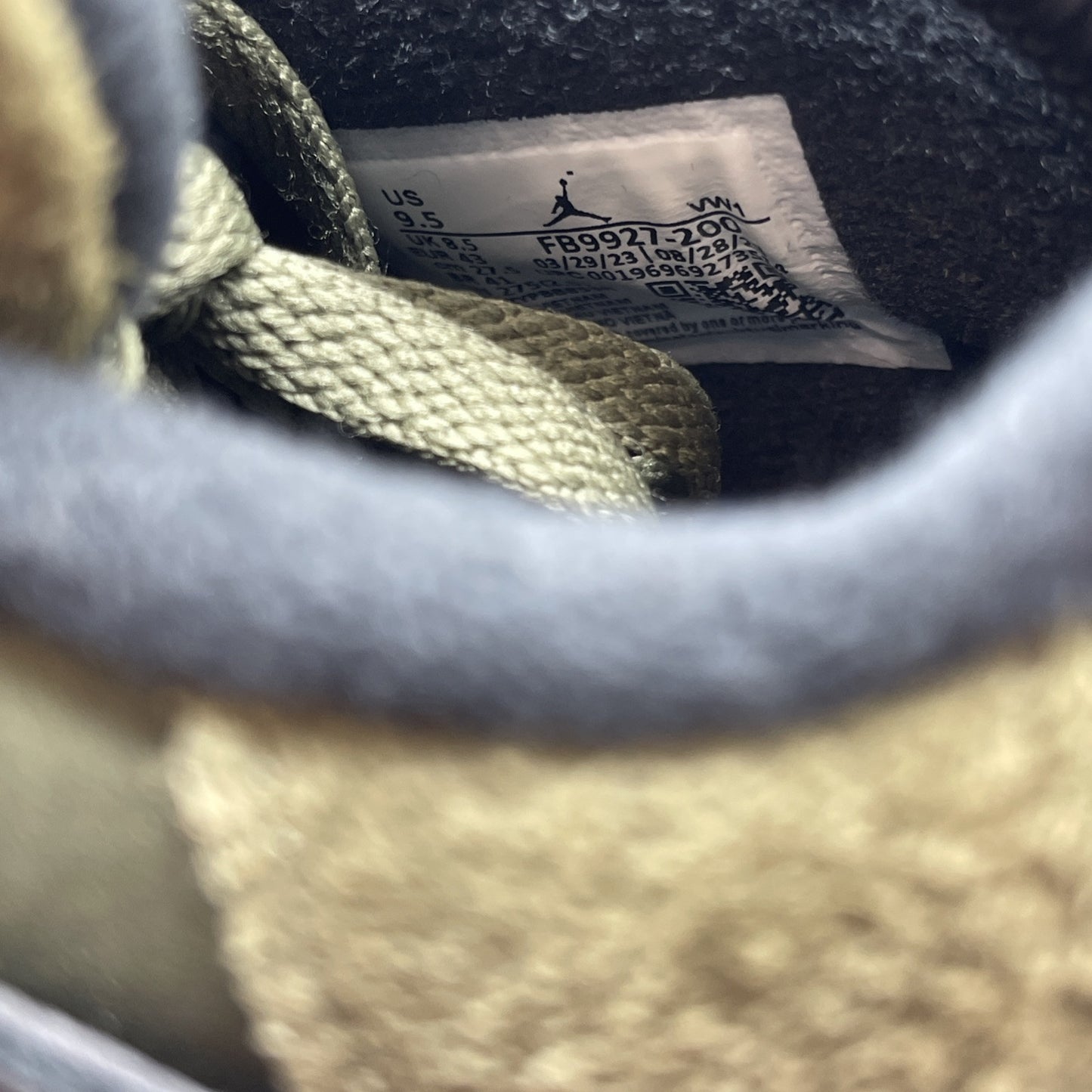Size 9.5 - Jordan 4 SE Retro Low Craft - Olive Black Suede Leather (FB9927-200)