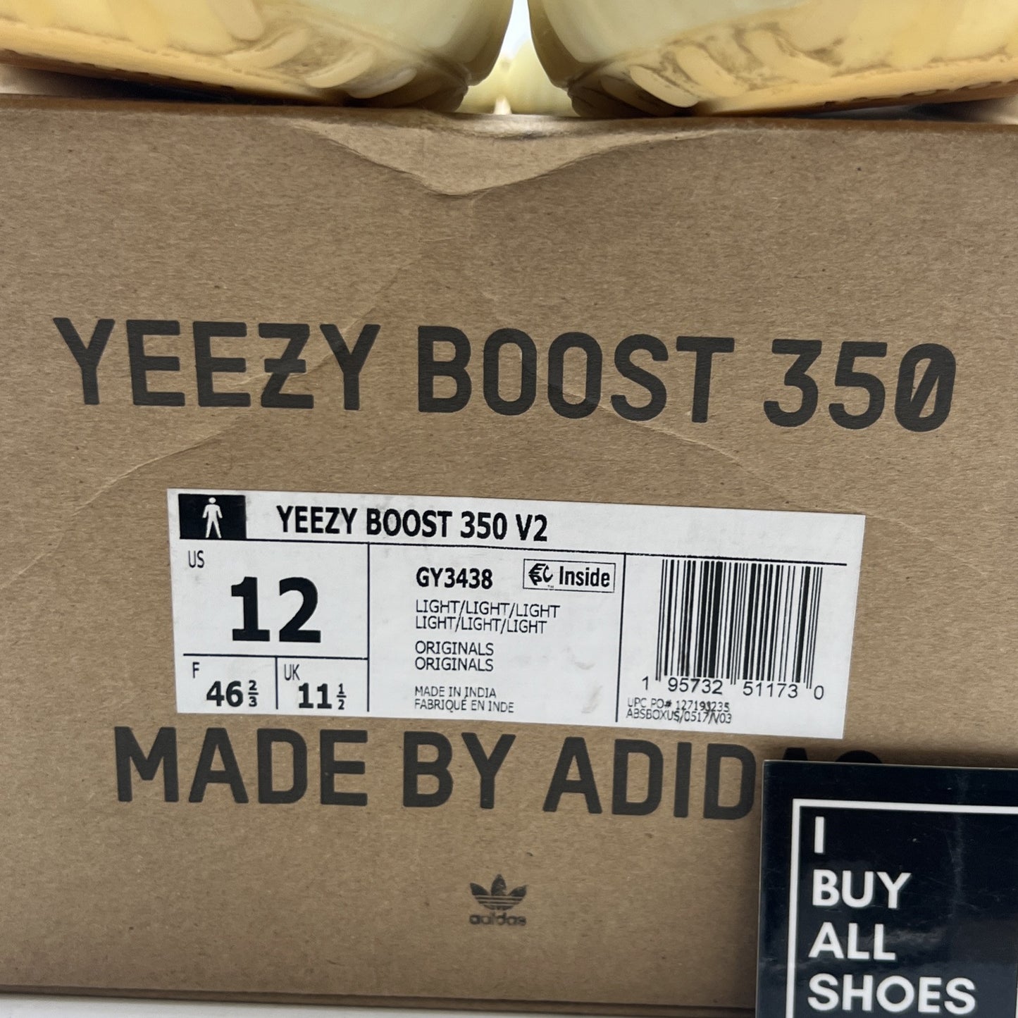 Size 12 - Adidas Yeezy Boost 350 V2 Low Light (GY3438)