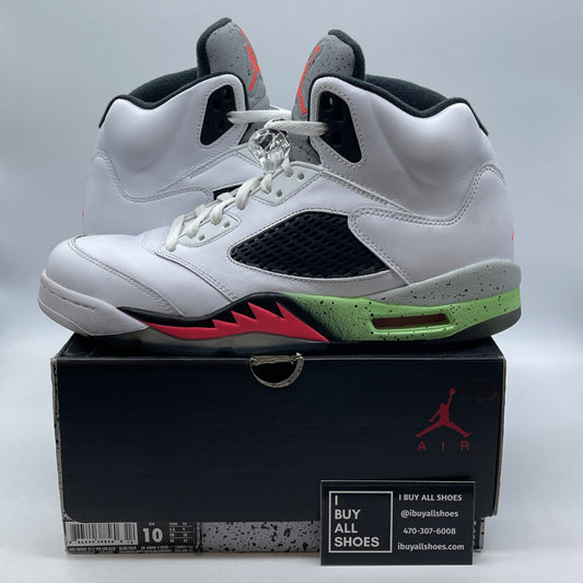 Size 10 - Air Jordan 5 Retro Pro Stars White Black Leather (136027-115)