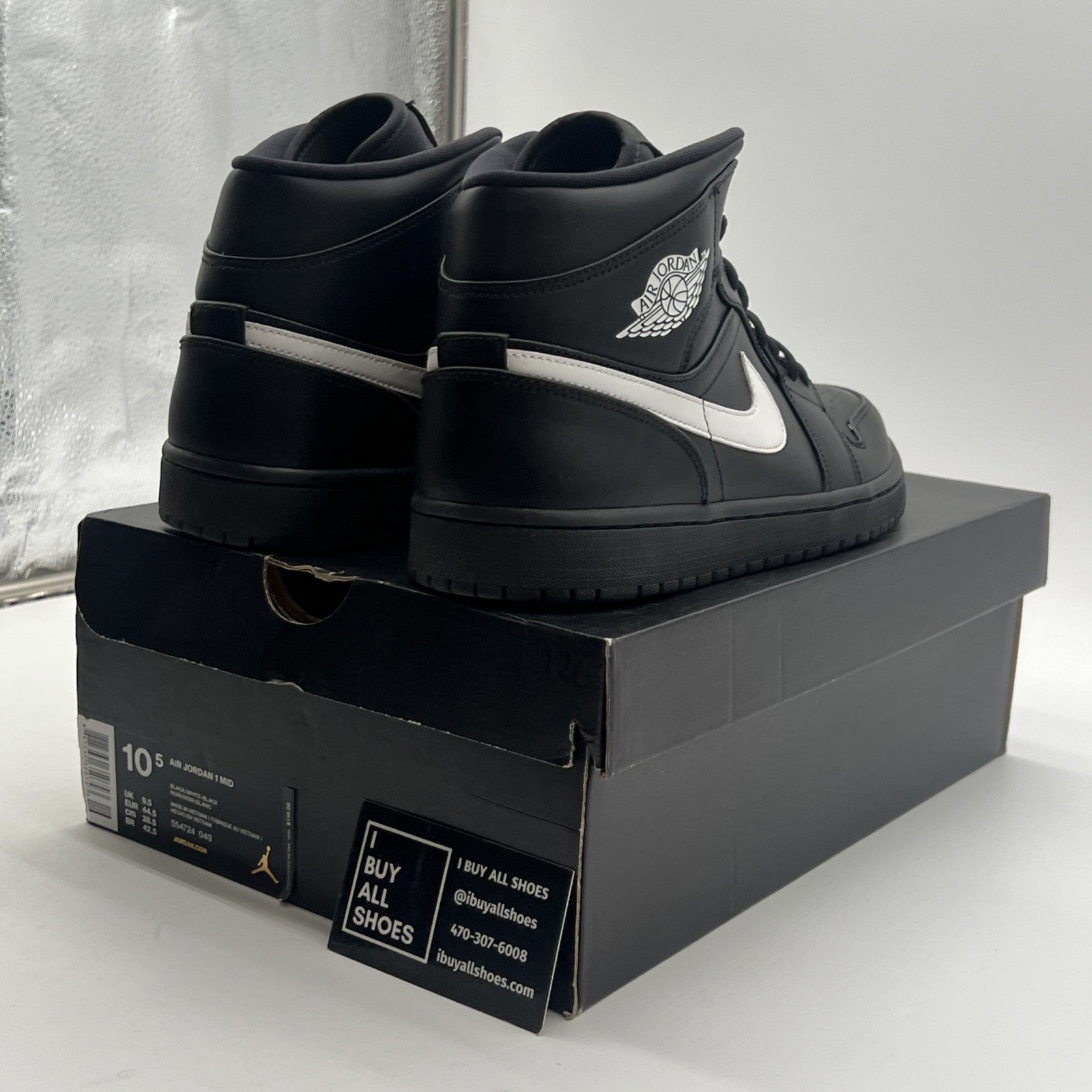 Size 10.5 - Air Jordan 1 Mid Speckle (554724-049)