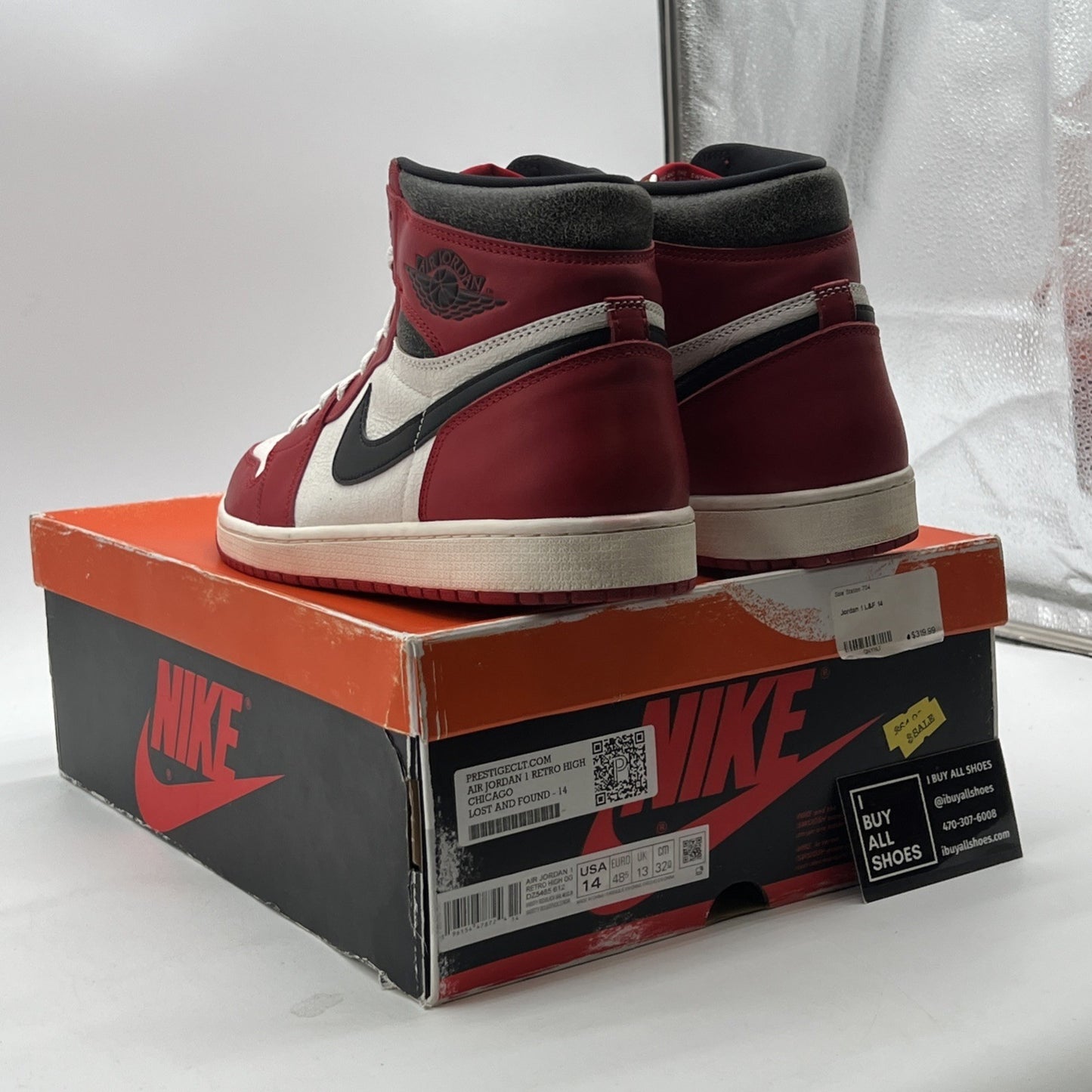 Size 14 - Air Jordan 1 Retro High OG Chicago Reimagined Lost & Found DZ5485-612
