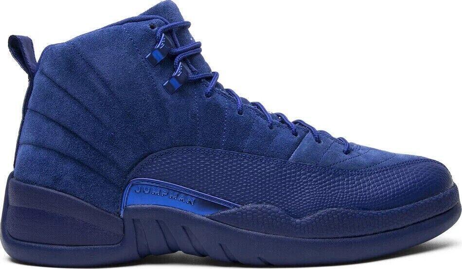 Size 9.5 - Air Jordan 12 Retro Deep Royal Blue Suede Leather (130690-400)