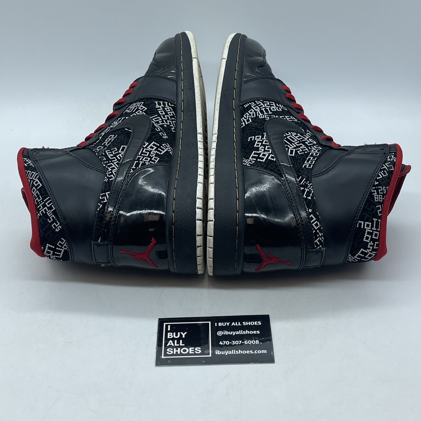 Size 10.5 - Air Jordan 1 Hof High Hall Of Fame Black White Red (371498-012)