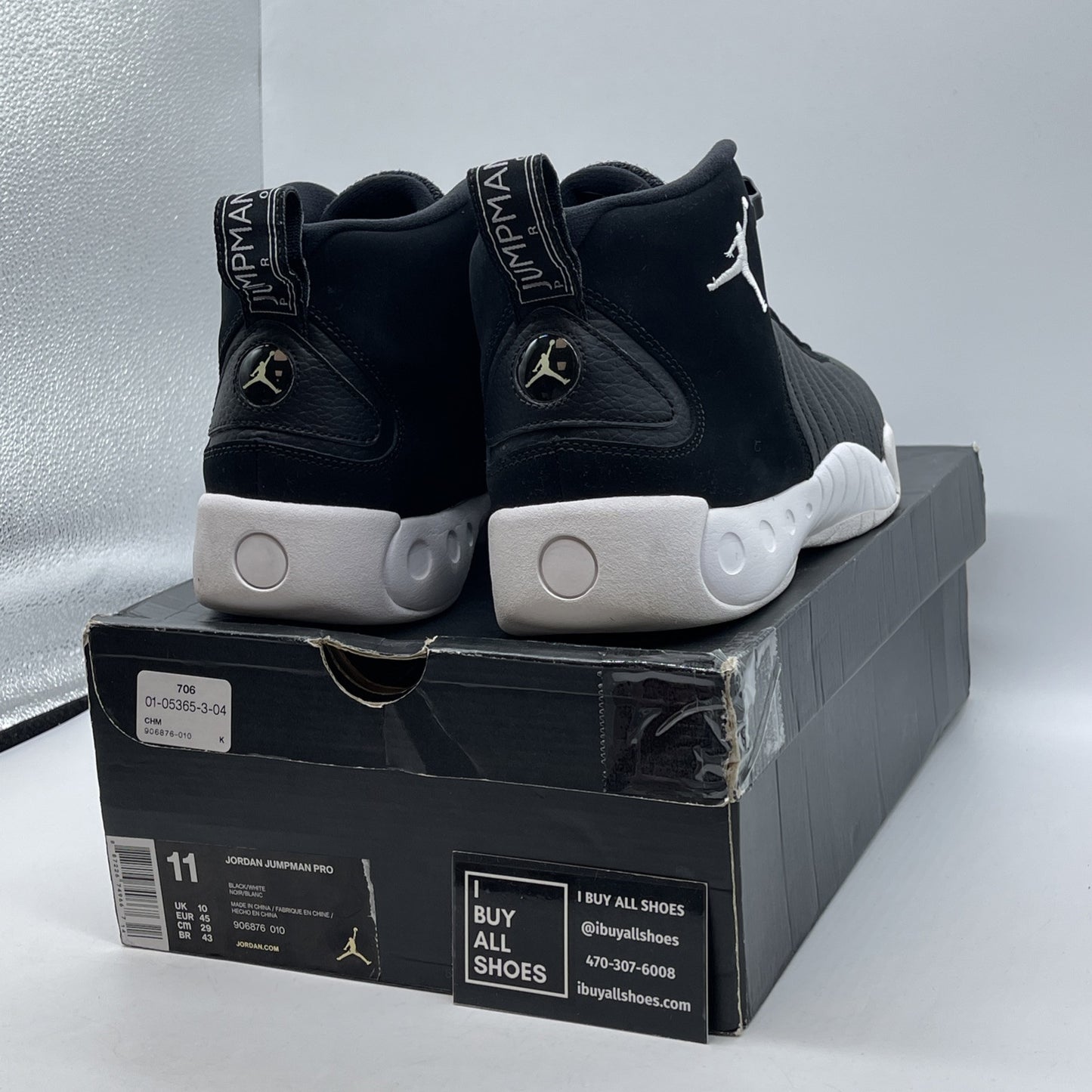 Size 11 - Jordan Jumpman Pro Cyber Monday Black Suede Leather (906876-010)