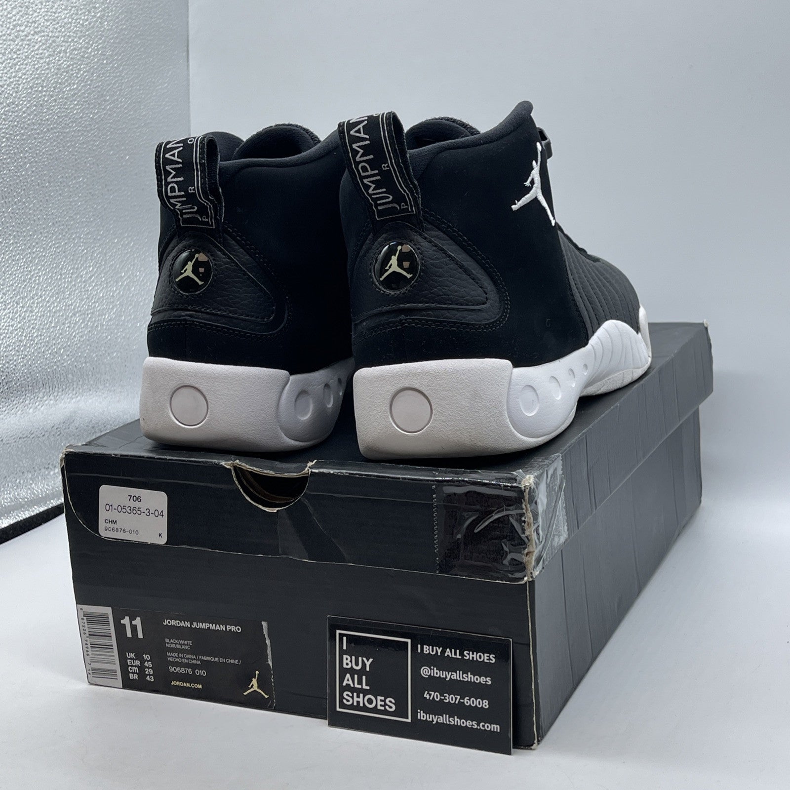 Size 11 - Jordan Jumpman Pro Cyber Monday Black Suede Leather (906876-010)