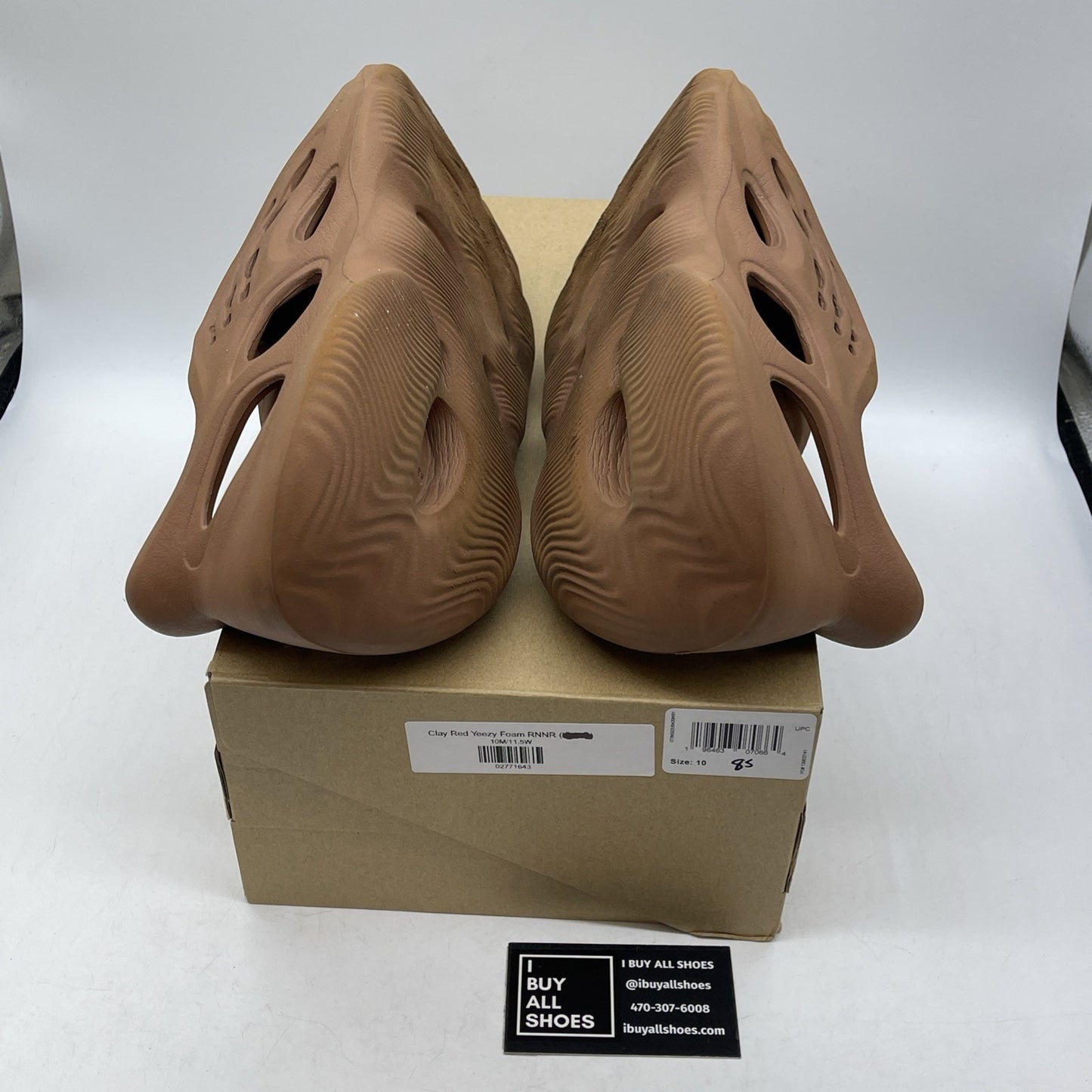 Size 10 - adidas Yeezy Foam Runner Clay Red YZY FOAM RNR Rubber (HP5335)