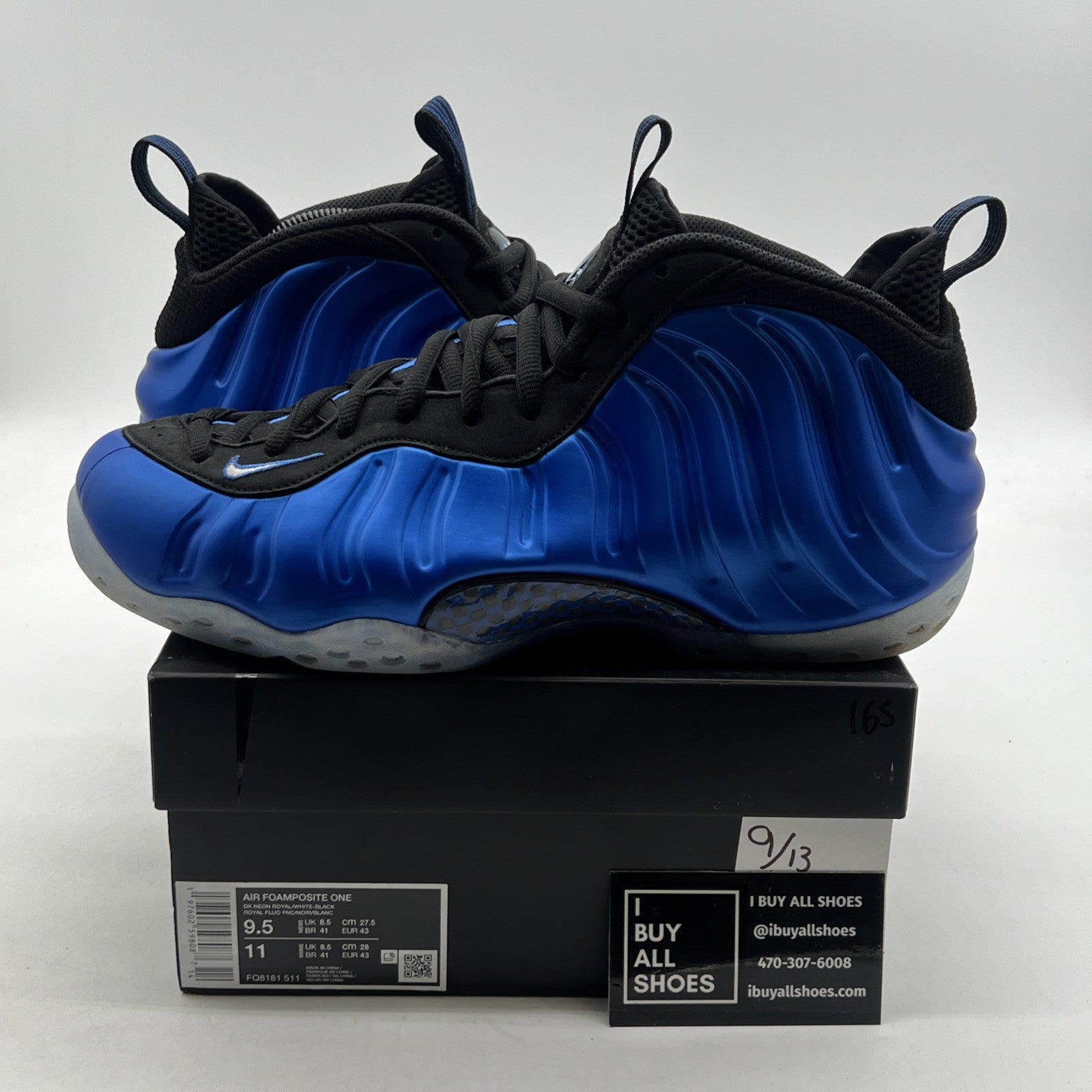 Size 9.5 - Nike Air Foamposite One 2024 Royal (FQ8181-511)