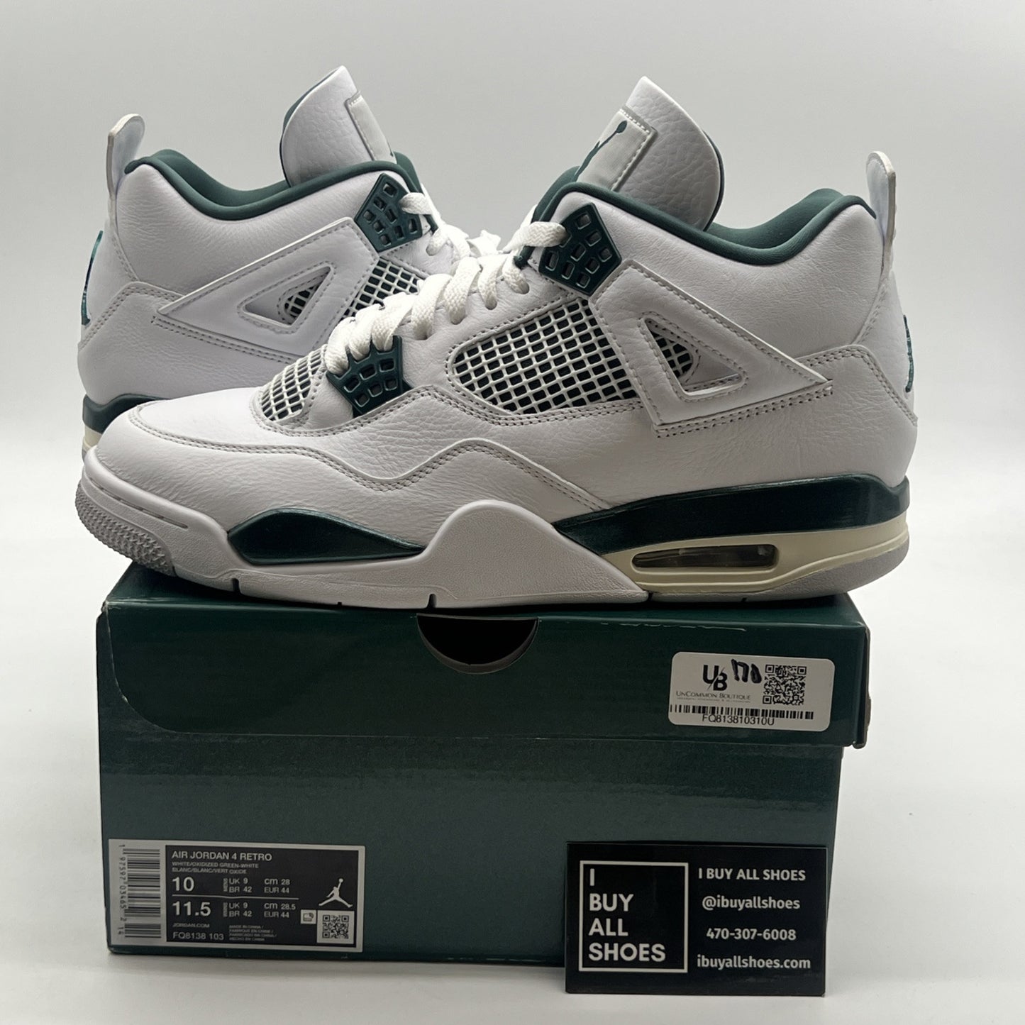 Size 10 - Air Jordan 4 Retro Oxidized Green (FQ8138-103)