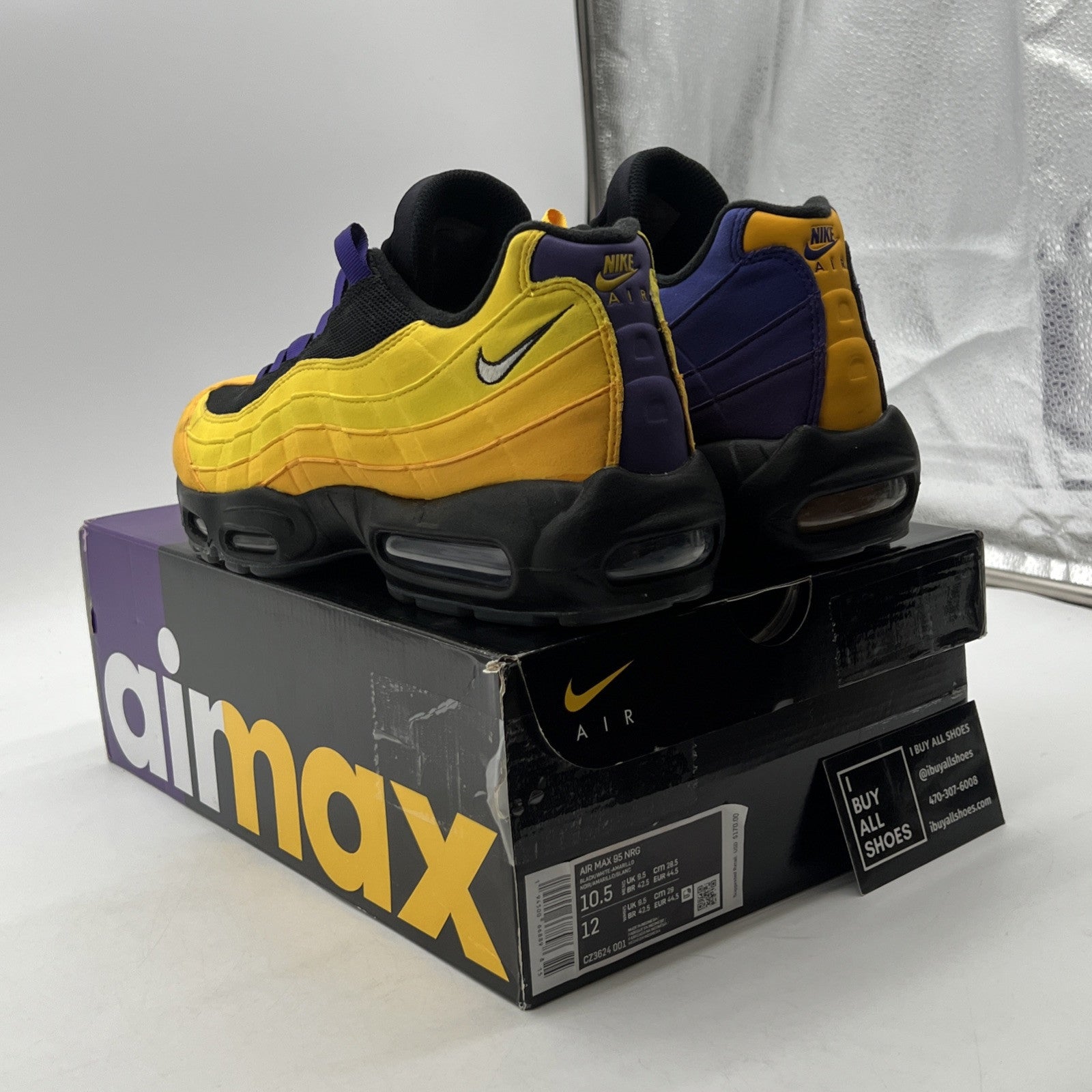 Size 10.5 - Nike LeBron James x Air Max 95 NRG Home Team (CZ3624-001)
