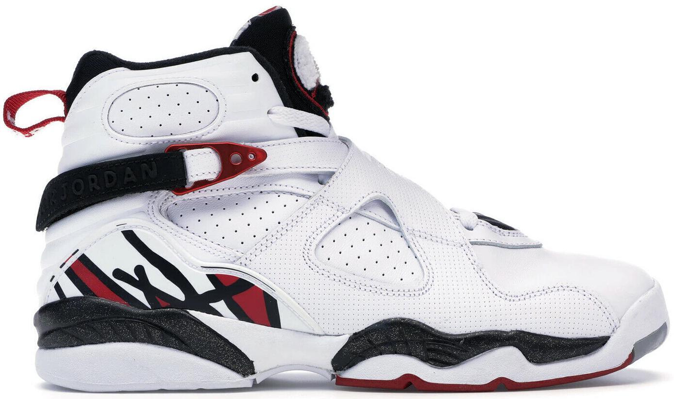 Size 9 - Air Jordan 8 Retro Alternate White Red Black Leather (305381-104)
