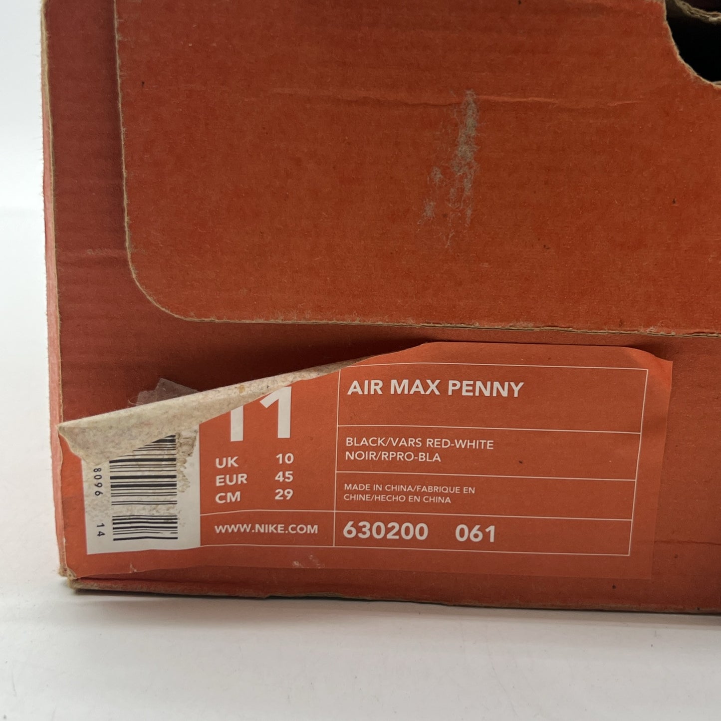 Size 11 - Nike Air Max Penny Black (630200-061)