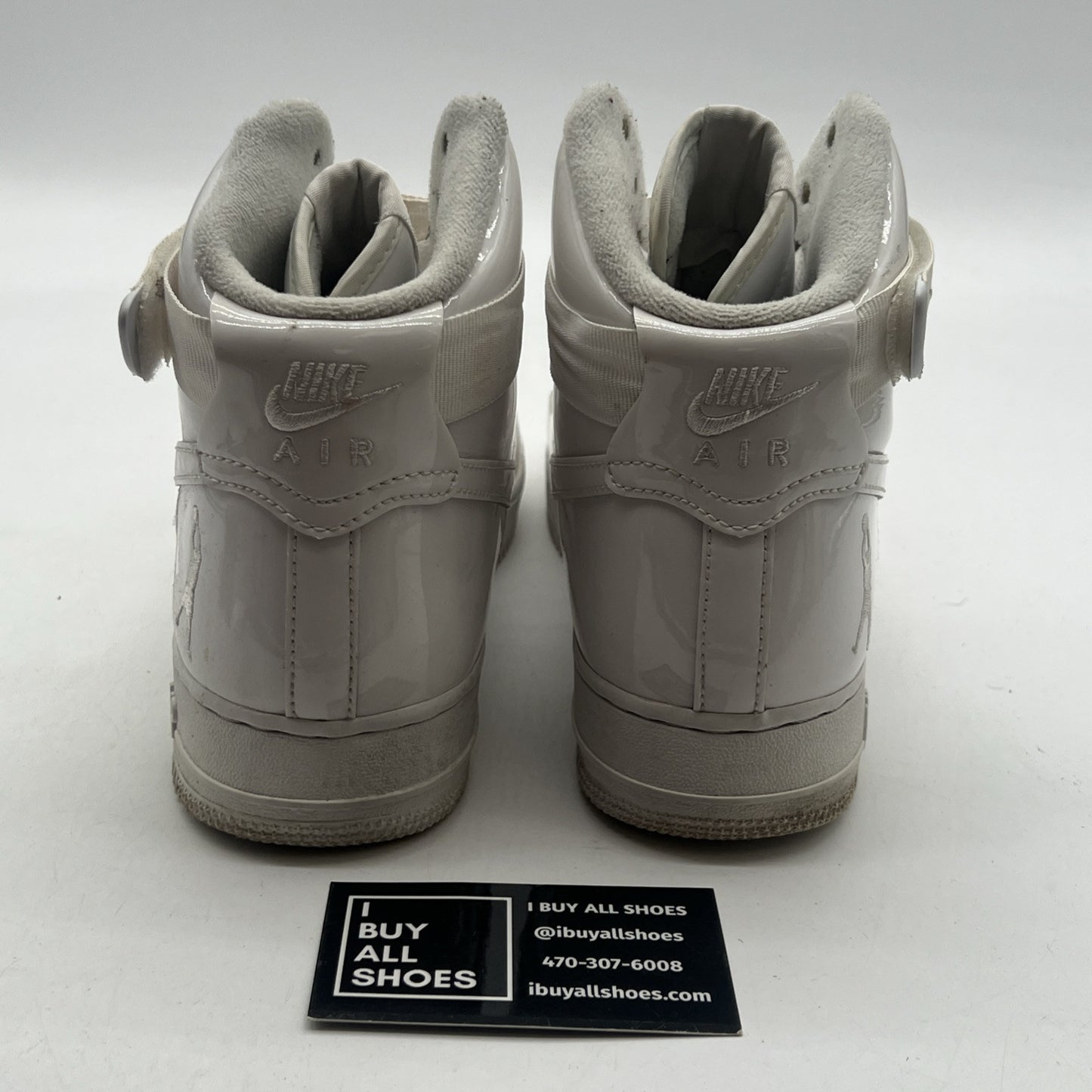 Size 8 - Nike Air Force 1 QS High Sheed Triple White (743546-107)