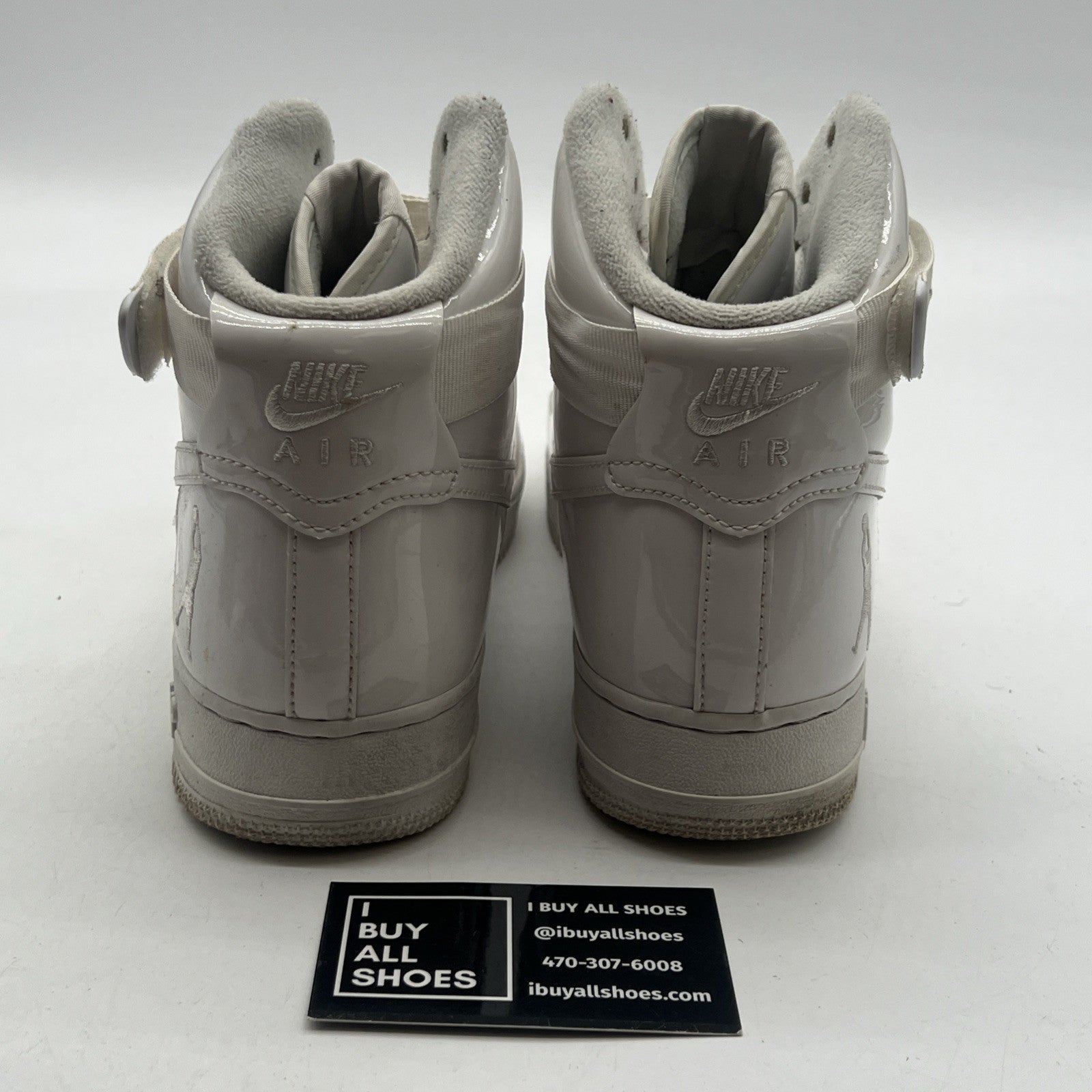 Size 8 - Nike Air Force 1 QS High Sheed Triple White (743546-107)