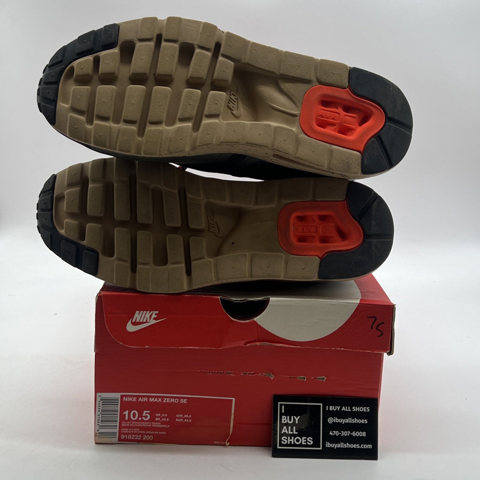 Size 10.5 - Nike Air Max Zero SE Brown (918232-200)