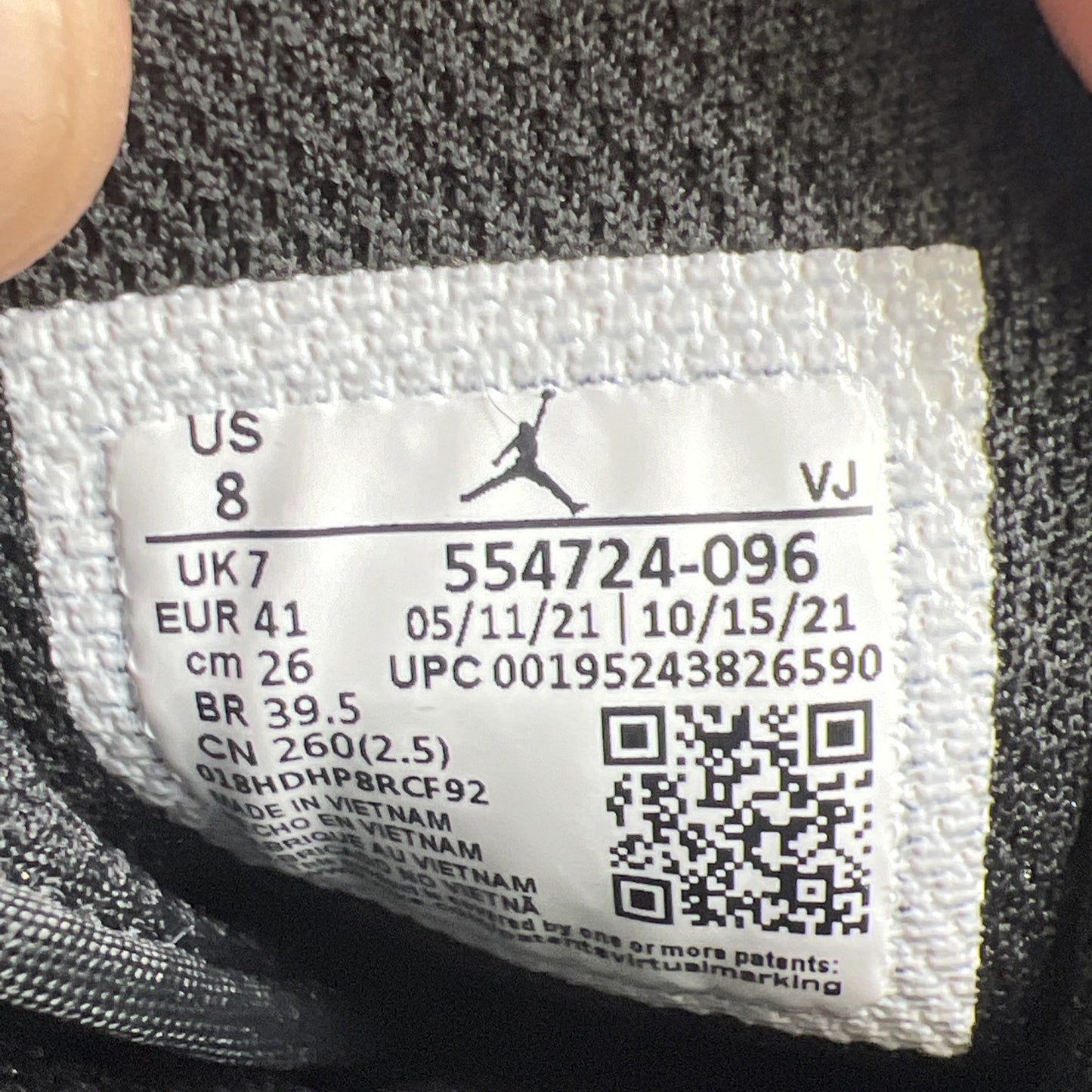 Size 8 - Air Jordan 1 Mid Shadow (554724-096)