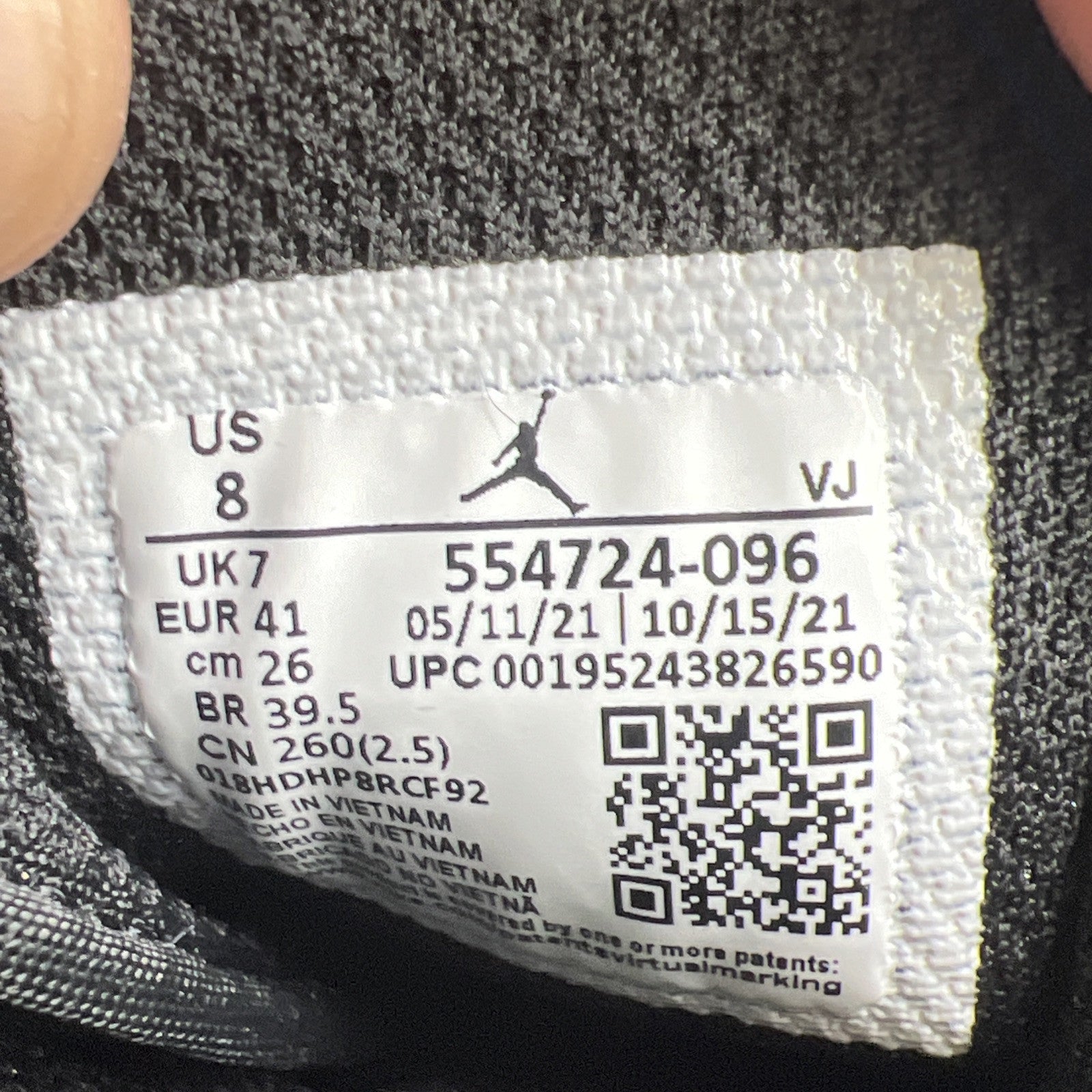 Size 8 - Air Jordan 1 Mid Shadow (554724-096)