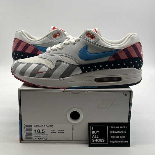 Size 10.5 - Nike Parra x Air Max 1 White (AT3057-100)