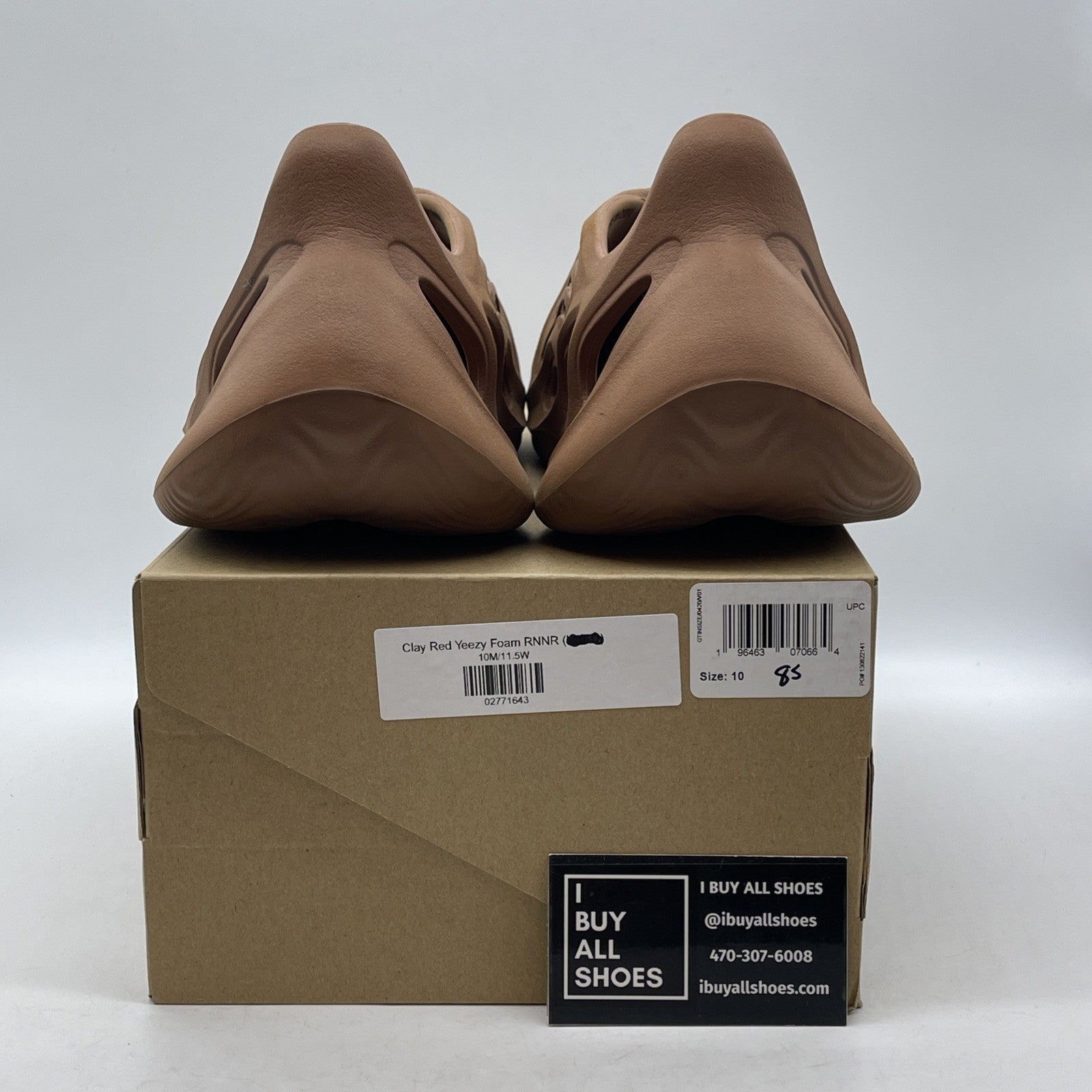 Size 10 - adidas Yeezy Foam Runner Clay Red YZY FOAM RNR Rubber (HP5335)