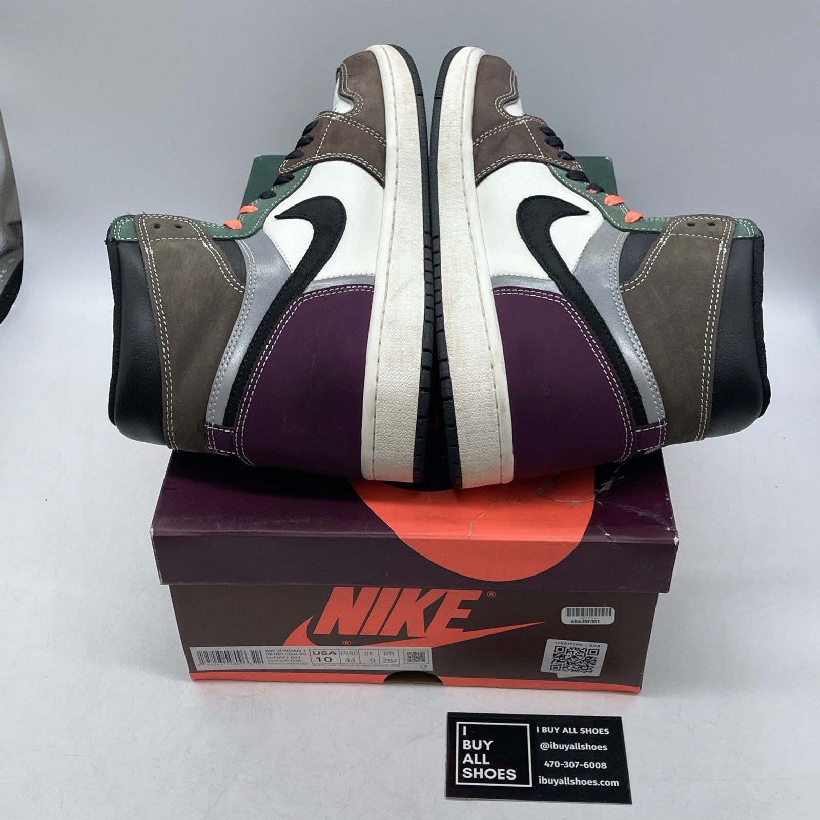 Size 10 - Jordan 1 High OG Crafted Brown White Suede Leather (DH3097-001)
