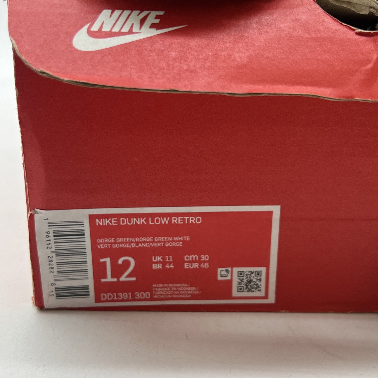 Size 12 - Nike Dunk Low Miami Hurricanes (DD1391-300)