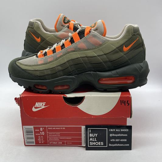 Size 8.5 - Nike Air Max 95 Neutral Olive Suede Leather (AT2865-200)
