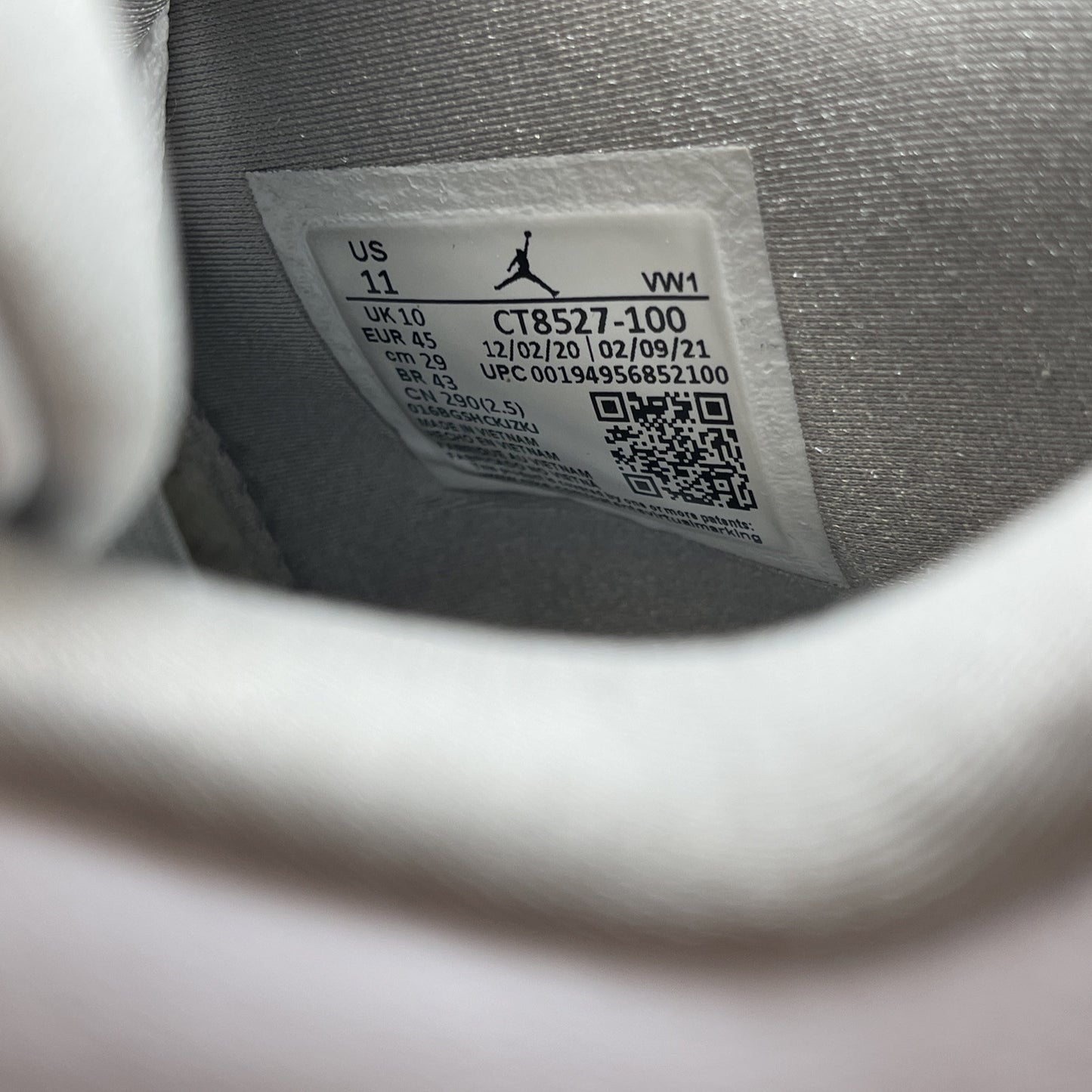 Size 11 - Jordan 4 Retro Mid White Oreo Grey Red Leather (CT8527-100)