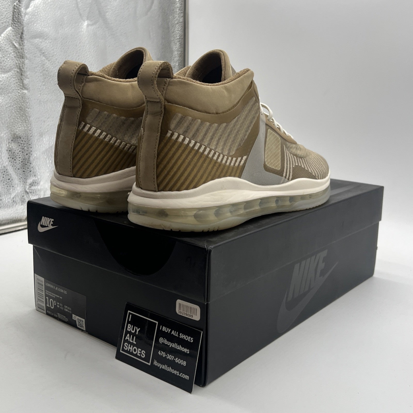 Size 10.5 - Nike John Elliott x LeBron Icon QS Parachute Beige (AQ0114-200)