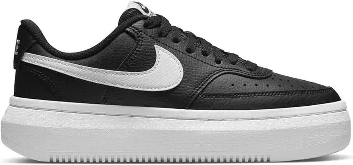 Size 6.5W - Nike Court Vision Alta Black White Leather (DM0113-002)