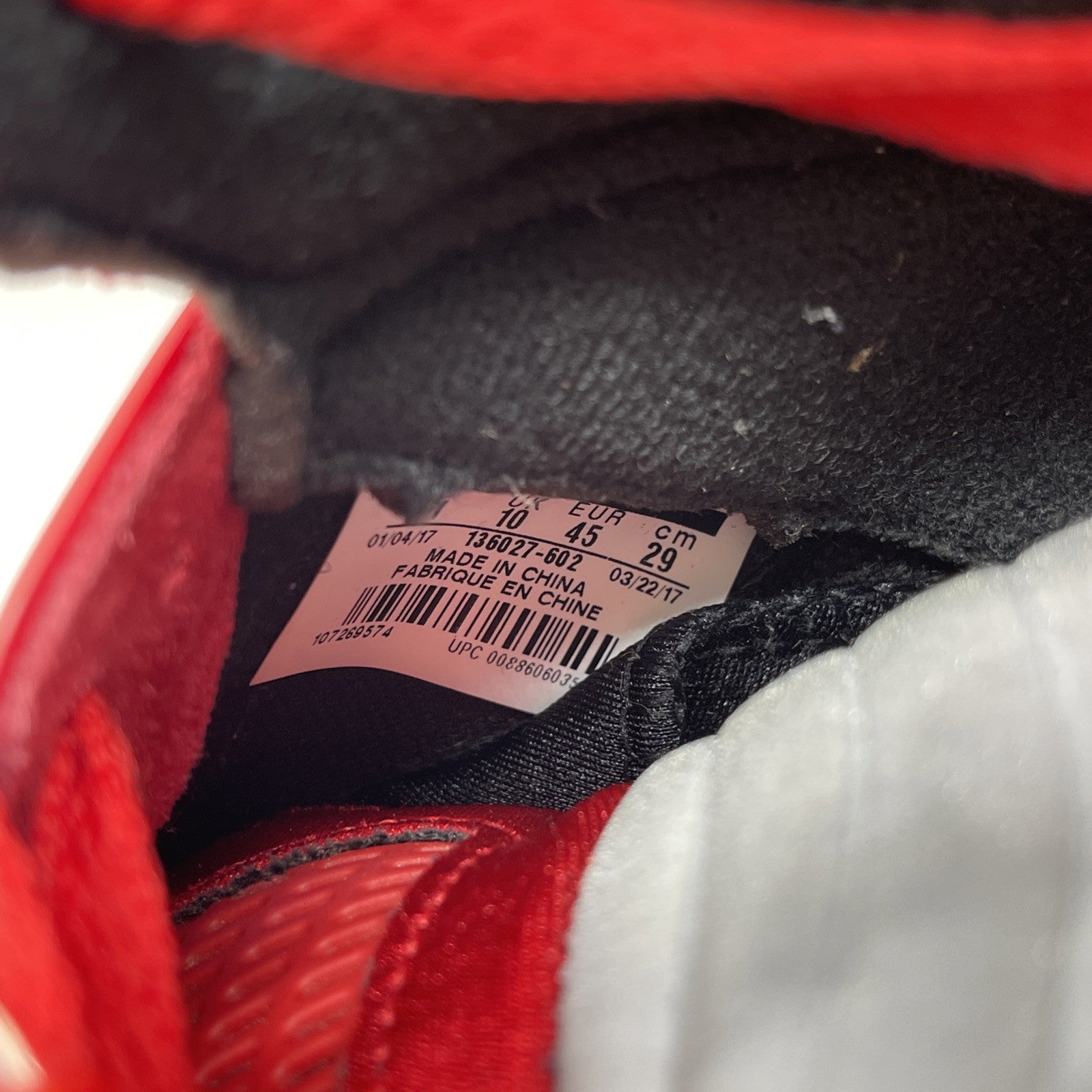 Size 10 - Air Jordan 5 Retro Red Suede Black (136027-602)