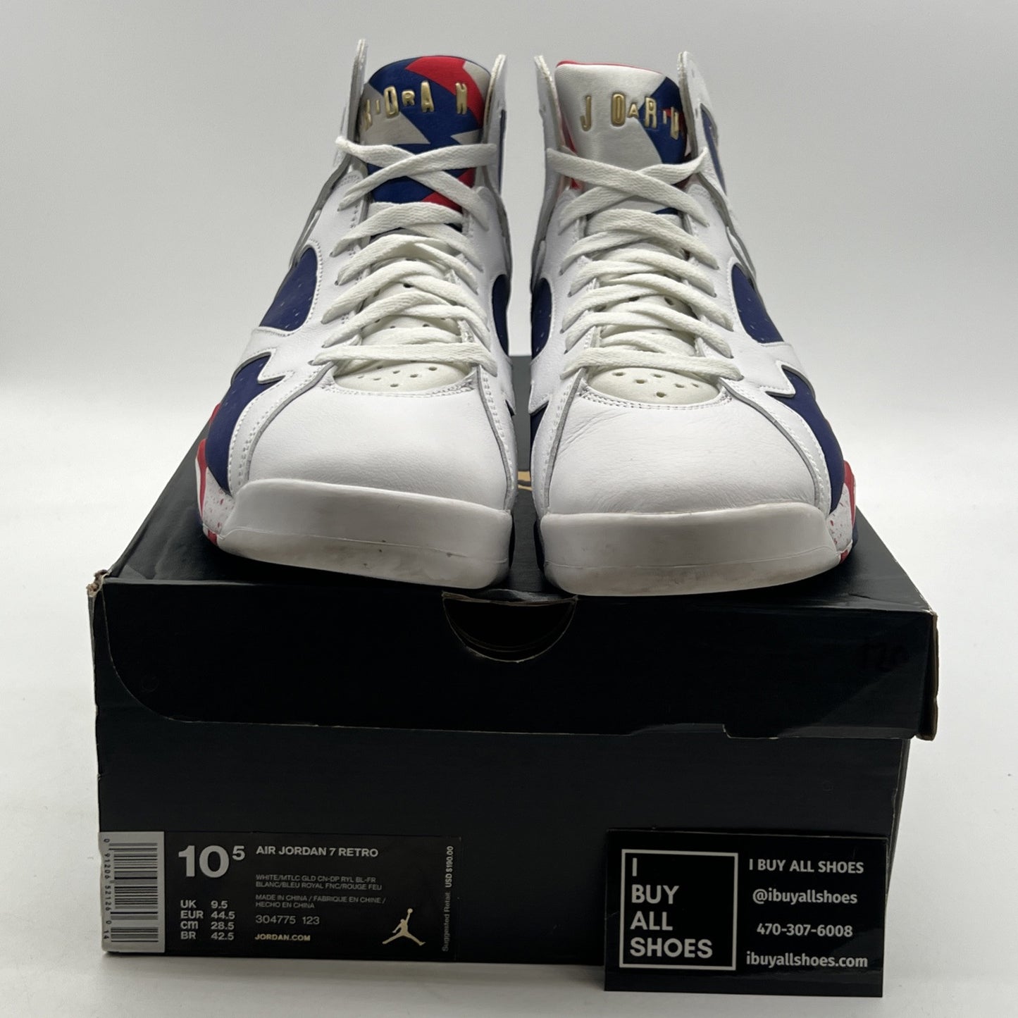 Size 10.5 - Air Jordan 7 Retro Tinker Alternate (304775-123)