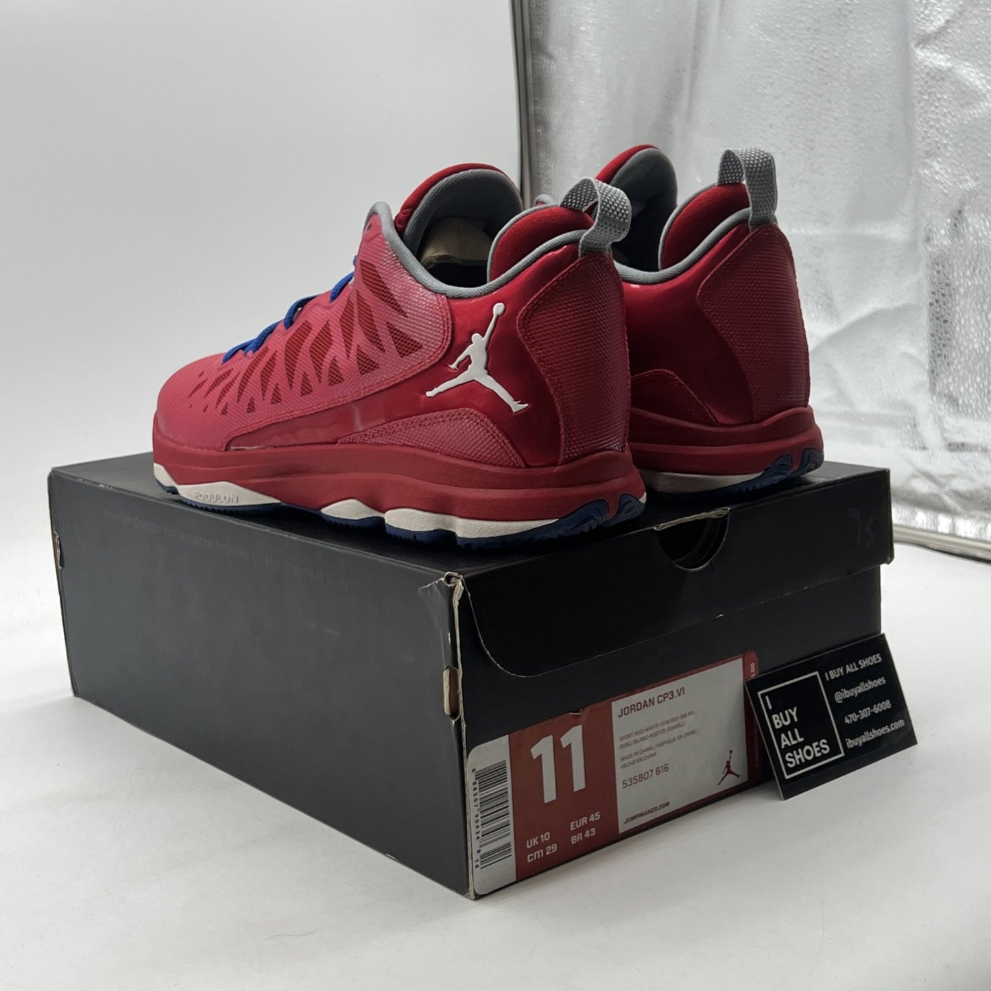 Size 11 - Jordan CP3.VI Sport Red (535807-616)