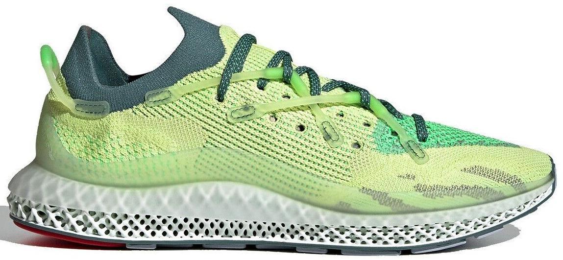 Size 11 - adidas 4D Fusio Semi Frozen Yellow Green White Suede (FY3603)